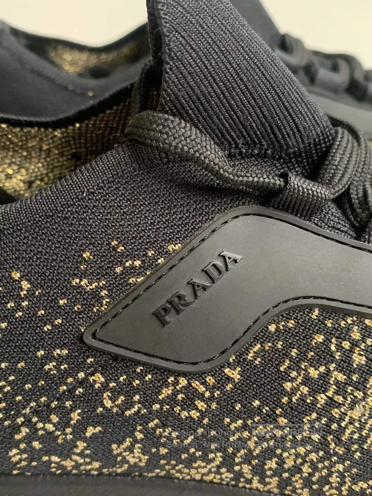 Prada Prada Black Gold Woven Low. Size US 9.5 / EU 42-43 - 4 Thumbnail