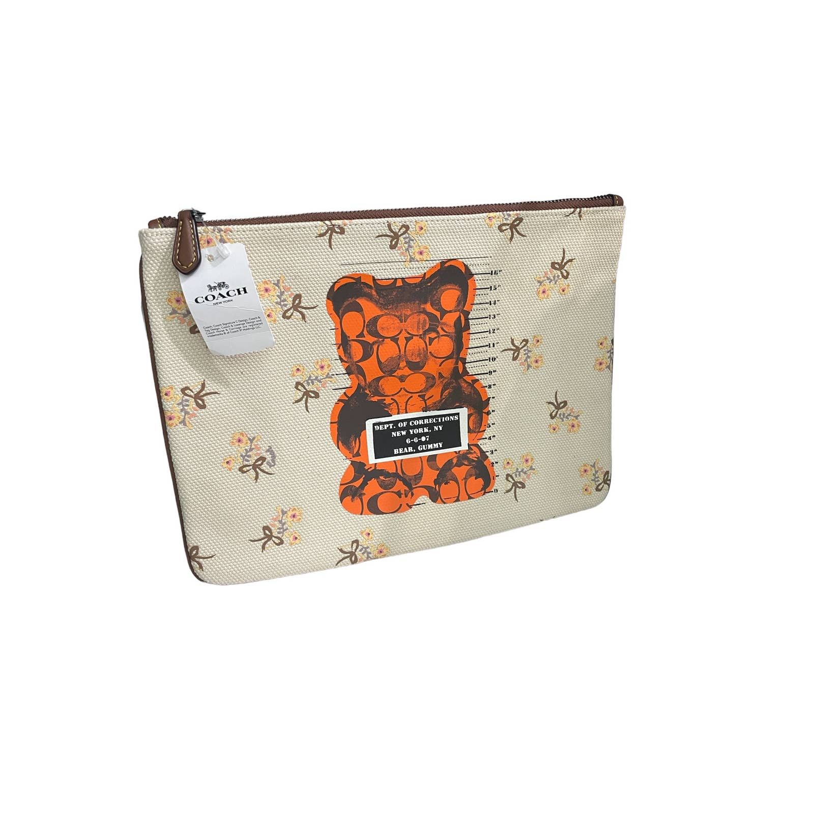 image of Coach Vandal Gummy Bear Pouch New in Brown, Men's