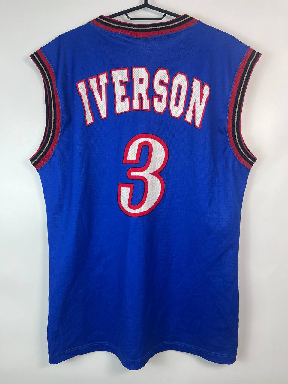 Champion × Vintage ALLEN IVERSON #3 PHILADELPHIA 76ERS JERSEY NBA SIZE M Size US M / EU 48-50 / 2 - 8 Thumbnail