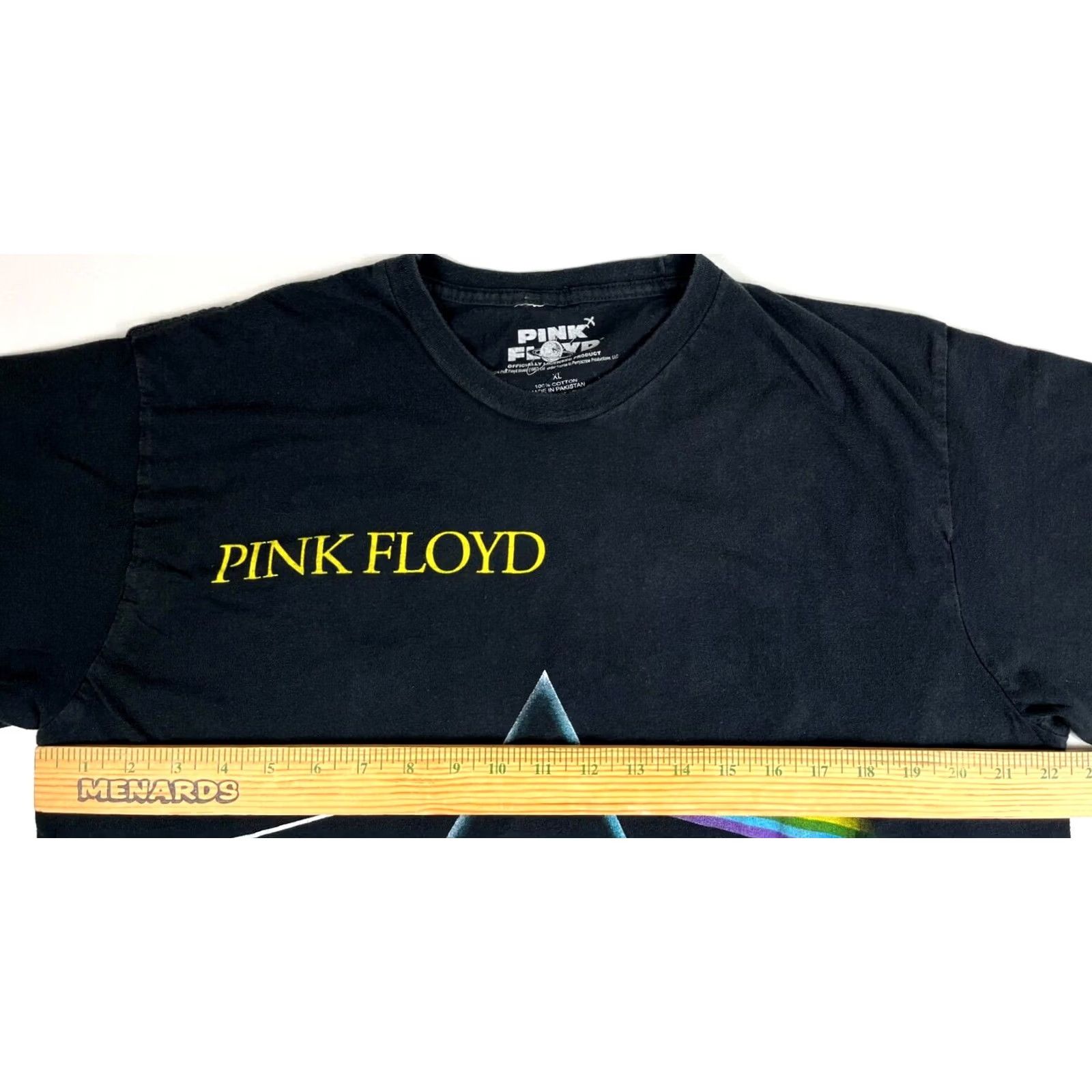 Vintage Pink Floyd Dark Side of the Moon T-Shirt XL Black 7? Size US XL / EU 56 / 4 - 8 Thumbnail