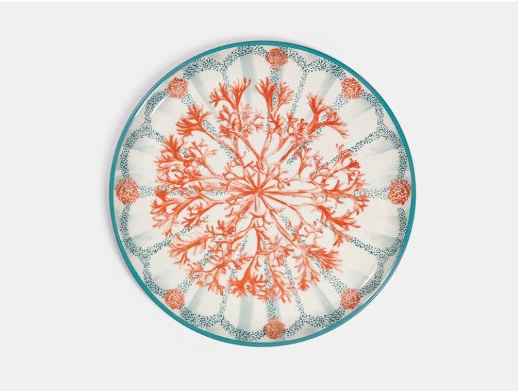 Dior o1w1db10425 HYJ01ME Size: OS / Dinner Plate in Blue & Red Size ONE SIZE - 1 Thumbnail