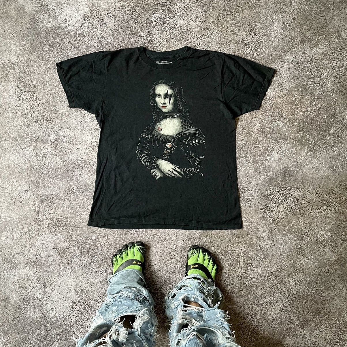 Vintage Vintage Y2K Mona Lisa Graphic Tee Punk Horror Grunge Boxy M Size US M / EU 48-50 / 2 - 1 Thumbnail