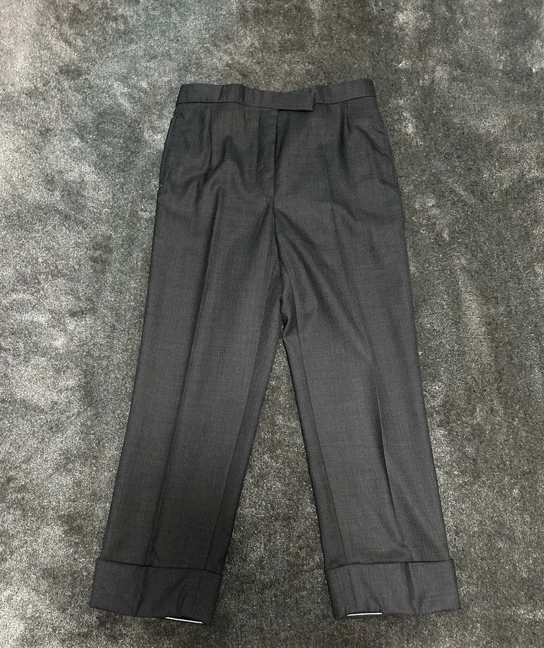 Thom Browne High waist gray suit pants