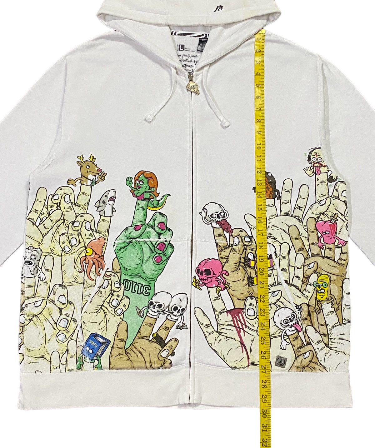 Todd Bratrud × Volcom Rare🔥Volcom X Todd Bratrud Fingers Hoodie Size US L / EU 52-54 / 3 - 5 Thumbnail