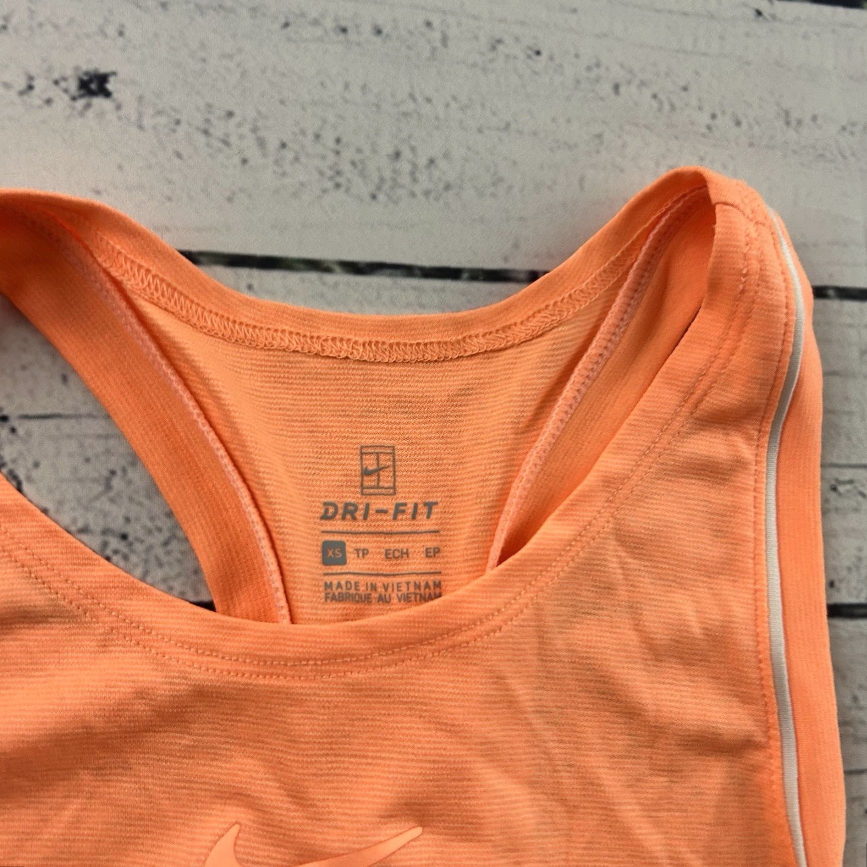 Nike Nike Court Racerback Tennis Athletic Tank Top Women's XS Orange Size XS / US 0-2 / IT 36-38 - 2 Thumbnail