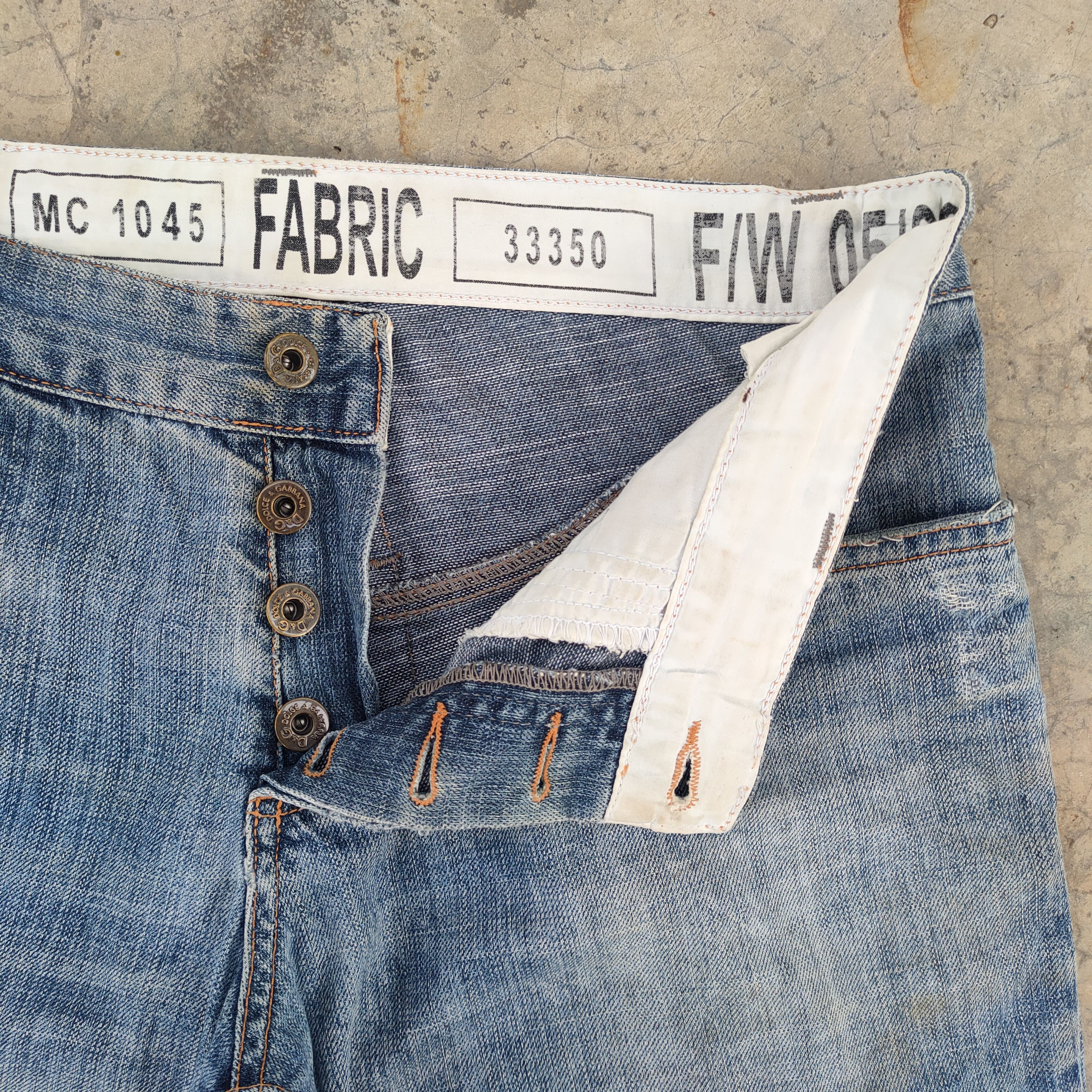 Jean VINTAGE DOLCE.&GABANA FADED DISTRESSED JEANS DENIM PANTS Size US 34 / EU 50 - 5 Thumbnail