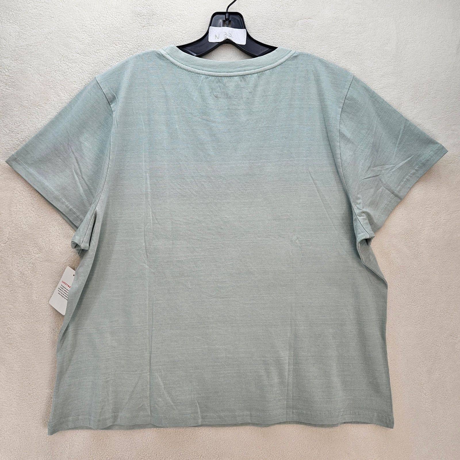 Lucky Brand LUCKY BRAND X FENDER WOMEN'S 2XL MINT BLUE TSHIRT EMBROID Size XXL / US 16-18 / IT 52-54 - 5 Thumbnail