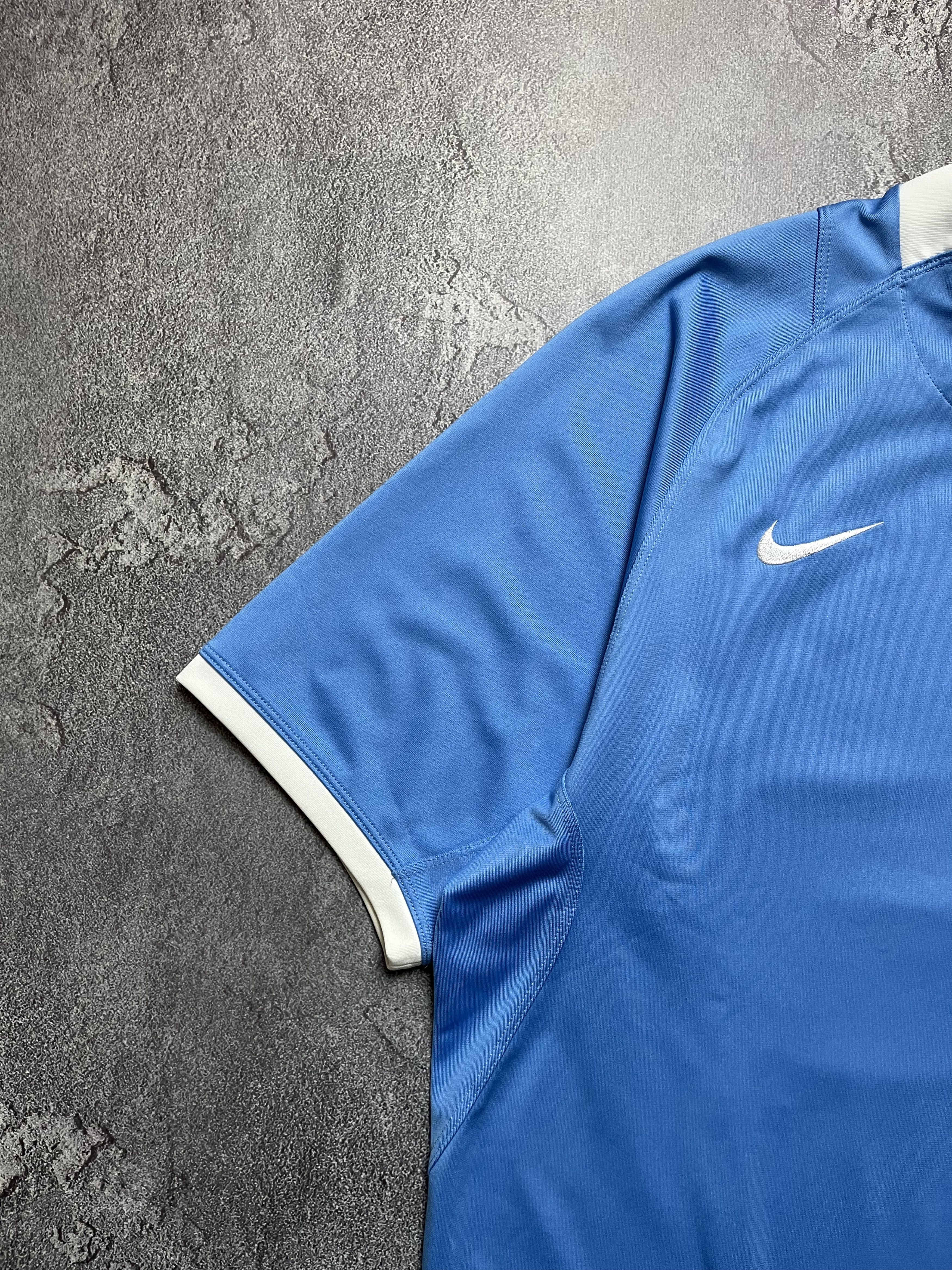 Nike 90x Vintage T Shirt Nike Big Swoosh Logo Striped Mens L Size US XL / EU 56 / 4 - 3 Thumbnail