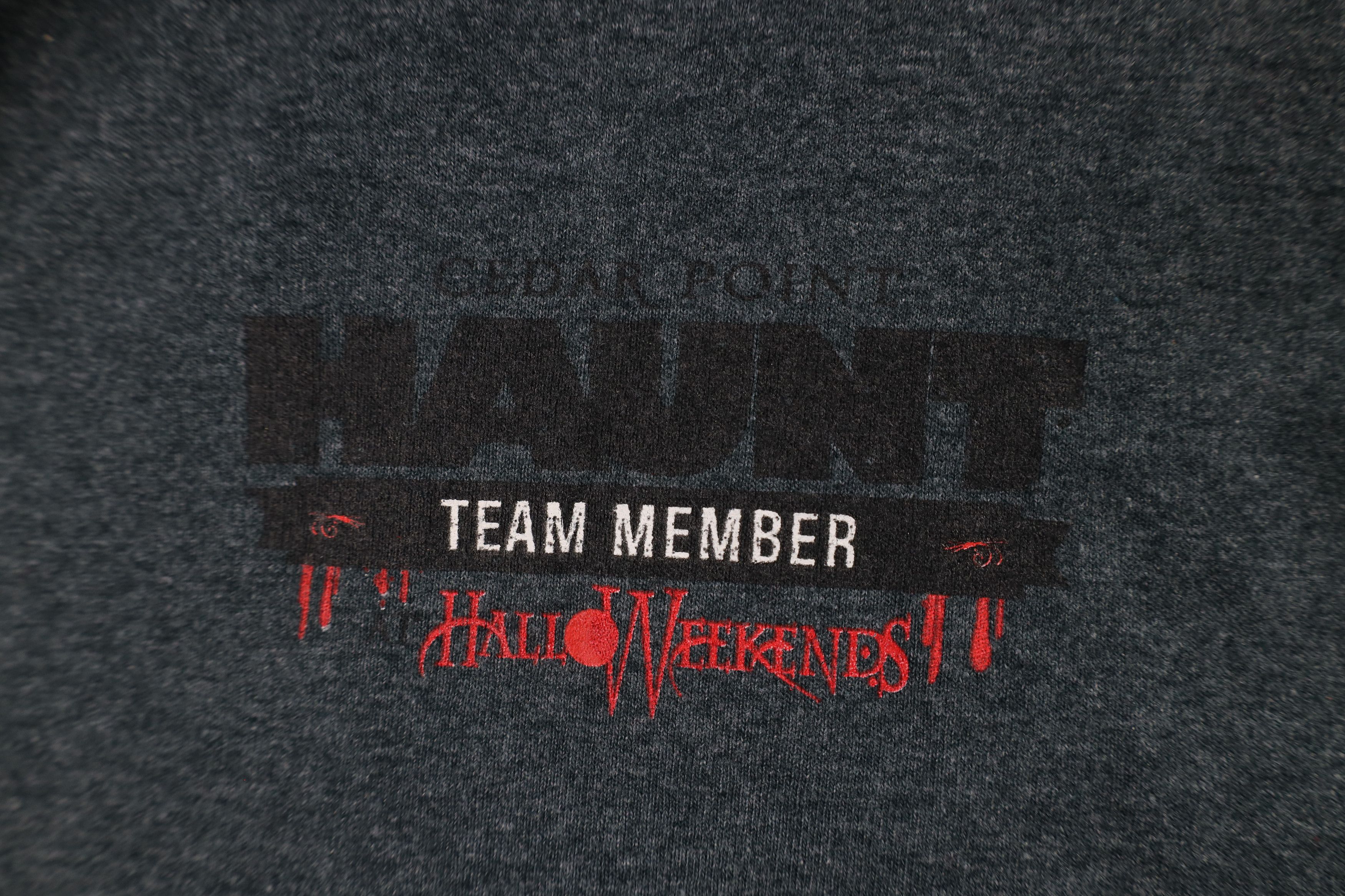 Vintage Vintage Point Haunt HalloWeekends Team Member T-Shirt Gray Size US L / EU 52-54 / 3 - 4 Thumbnail