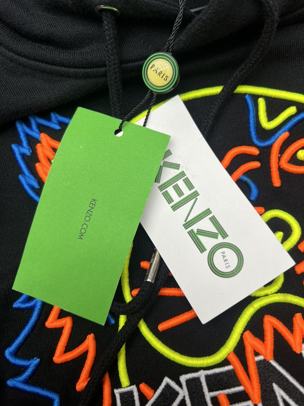 Kenzo Kenzo Flurescence Tiger Head Hoodie Size US XL / EU 56 / 4 - 9 Thumbnail