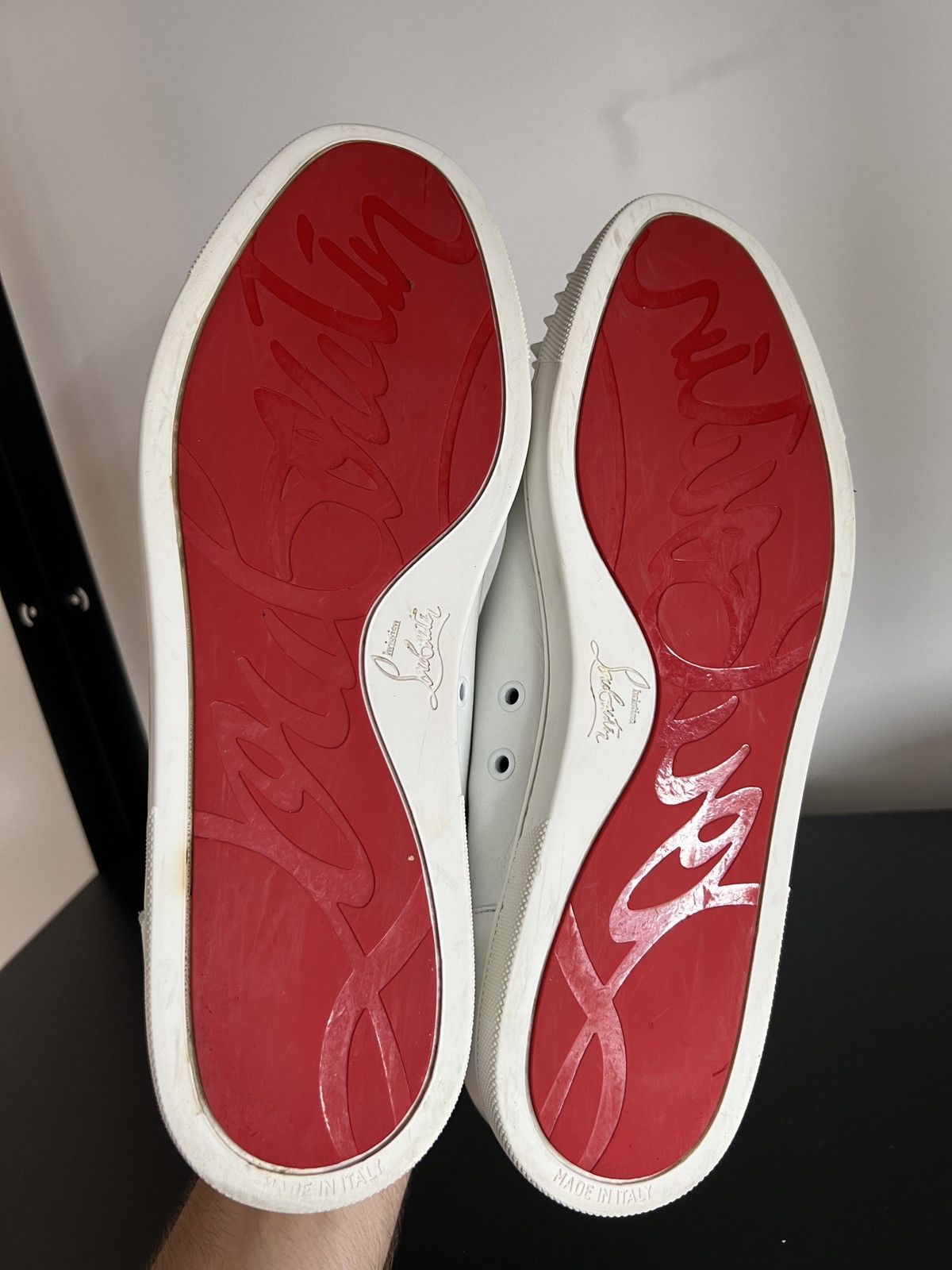 Christian Louboutin Christian Louboutin Low top White Toe Spikes Sneaker Size US 9 / EU 42 - 5 Thumbnail