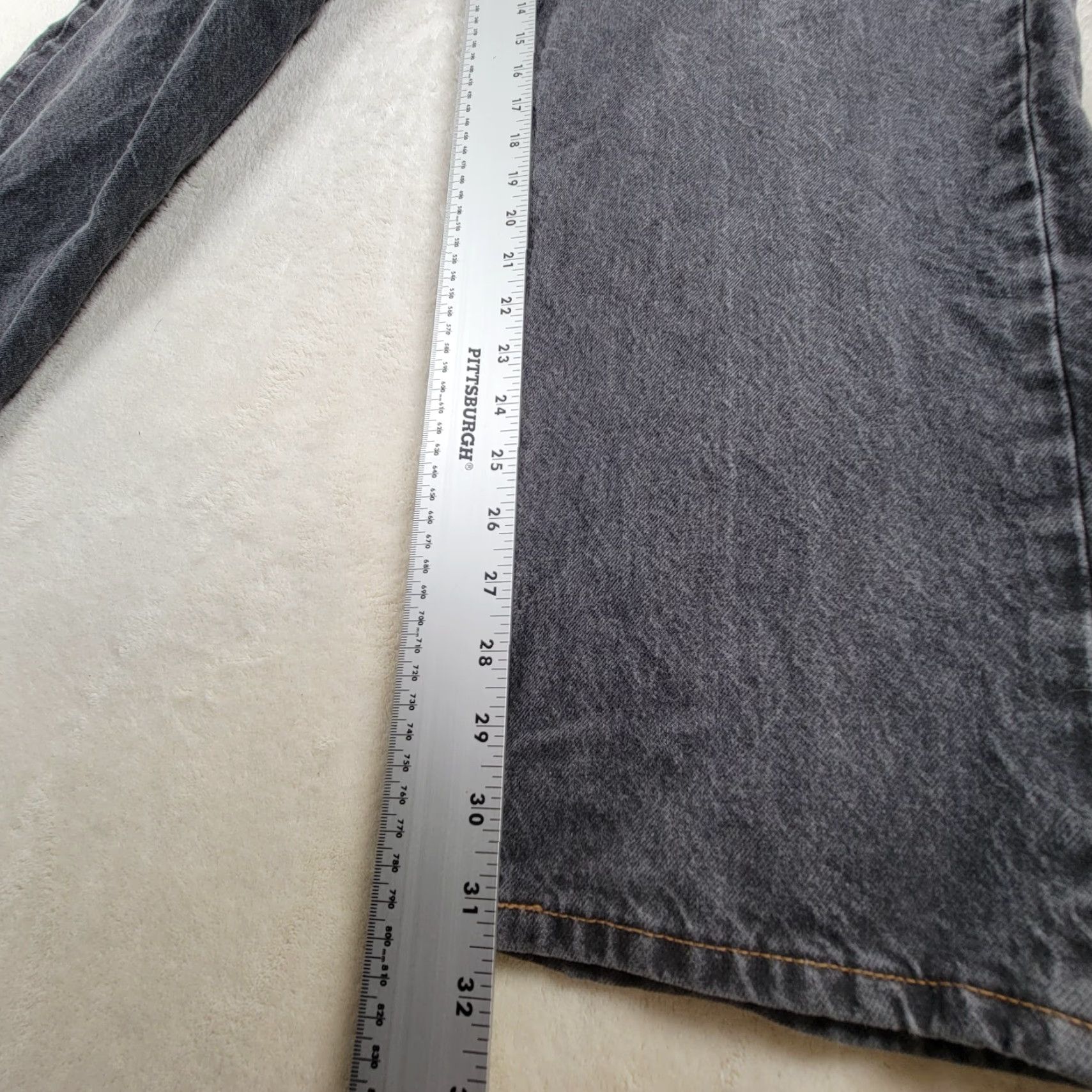 Levi's Levis Super Baggy Jeans Men 30x34 Gray/ Black Wide Leg Skater Grunge Y2K Jeans Baggy Mens Modern Retro Logo 30 Size US 30 / EU 46 - 6 Thumbnail
