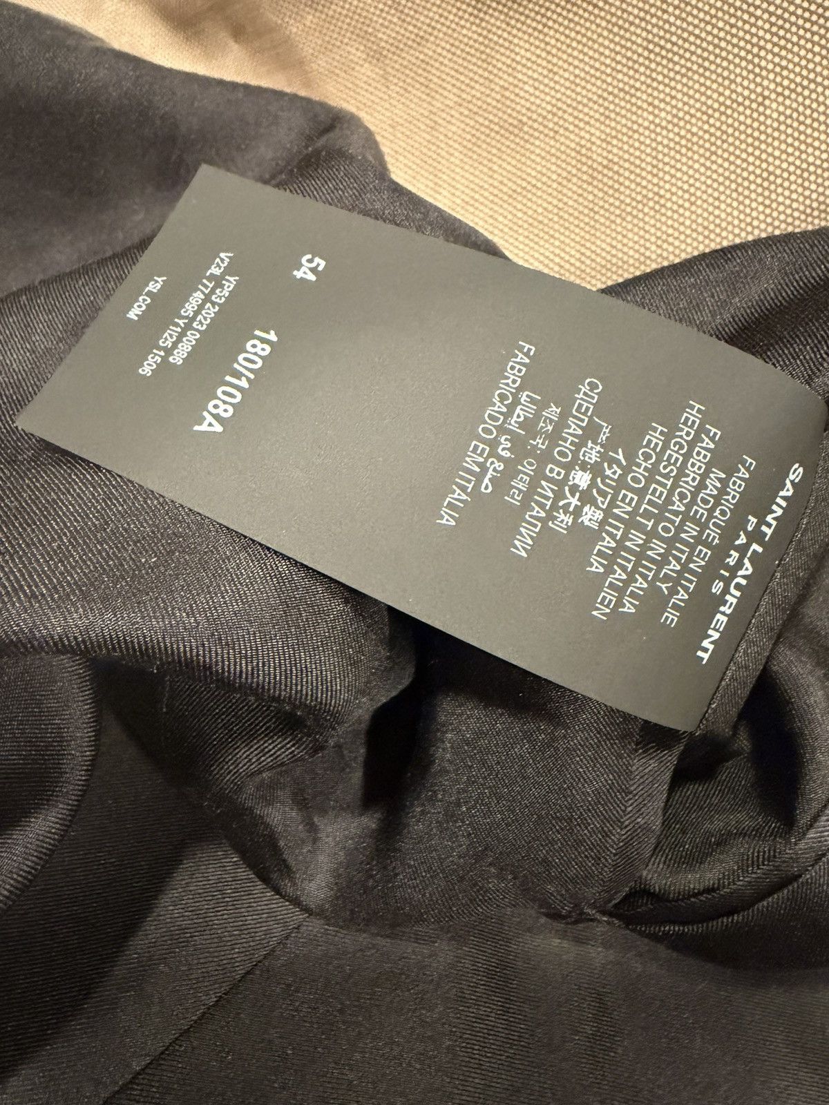 Saint Laurent Paris Saint laurent 2024 silk blazer. 54/44.$3700 Size 44R - 4 Thumbnail