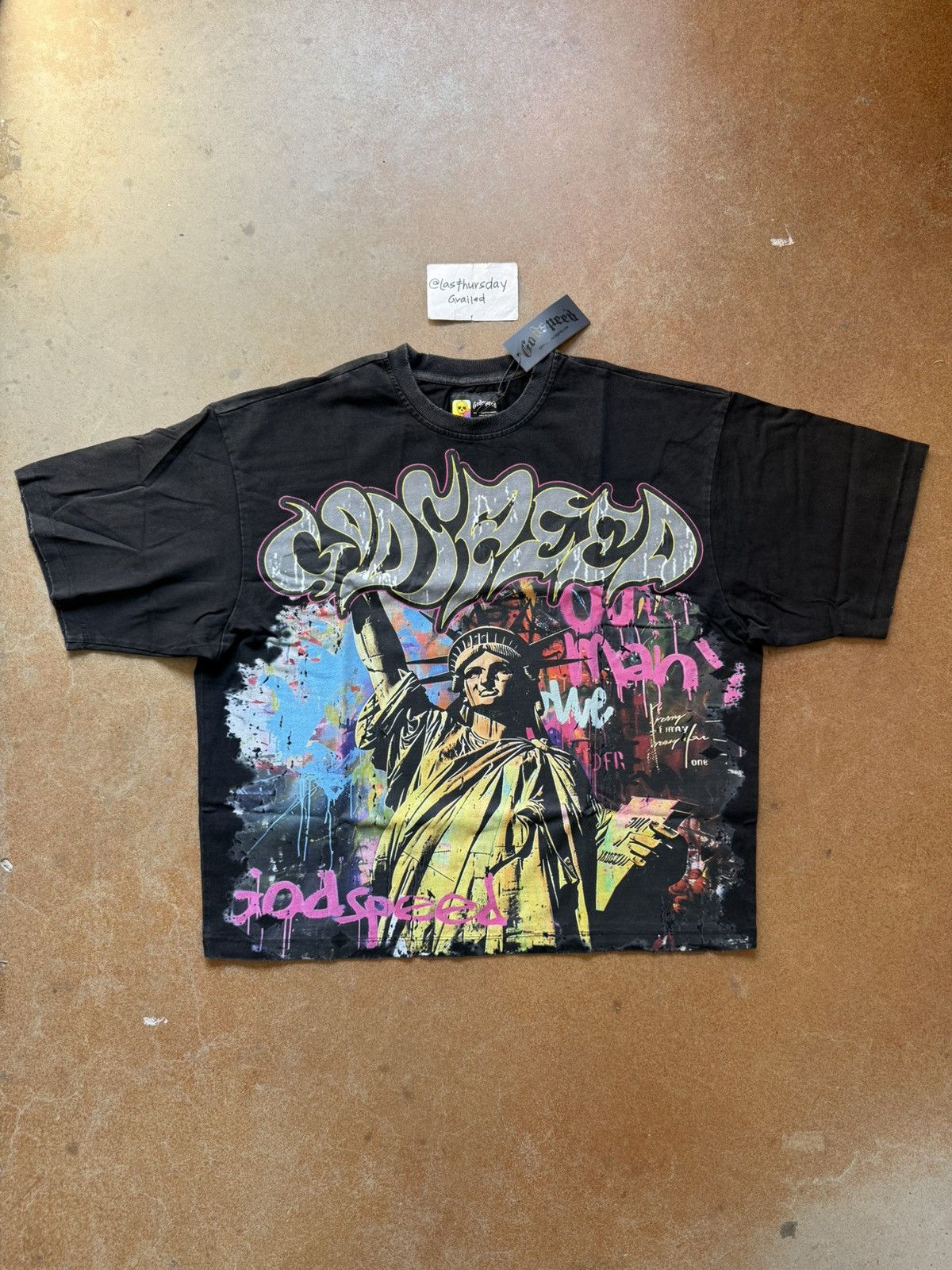 Godspeed Godspeed Vandal Tee Black Wash XL Size US XL / EU 56 / 4 - 1 Thumbnail