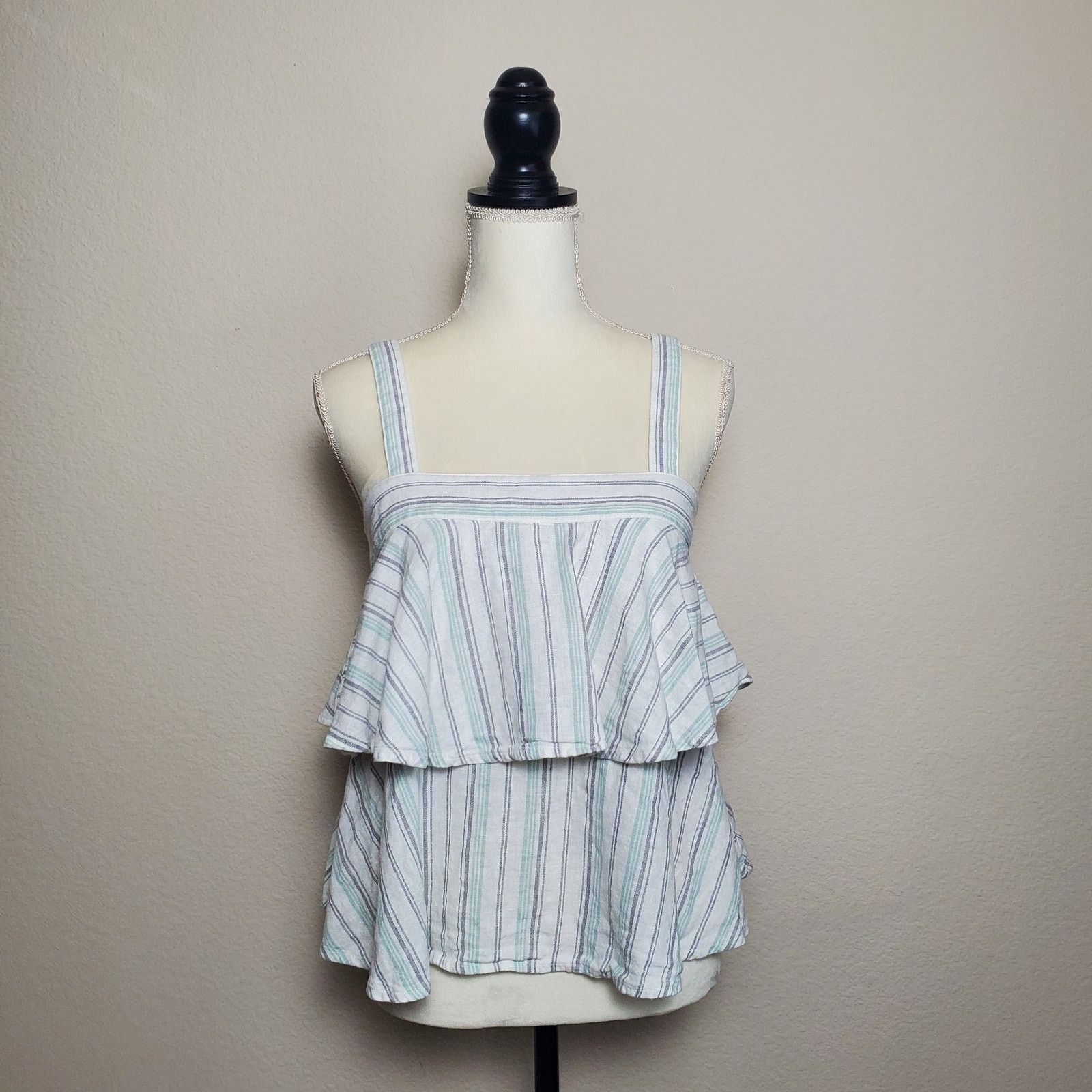 Nordstrom Abound Tiered Striped Top Small Size S / US 4 / IT 40 - 1 Thumbnail