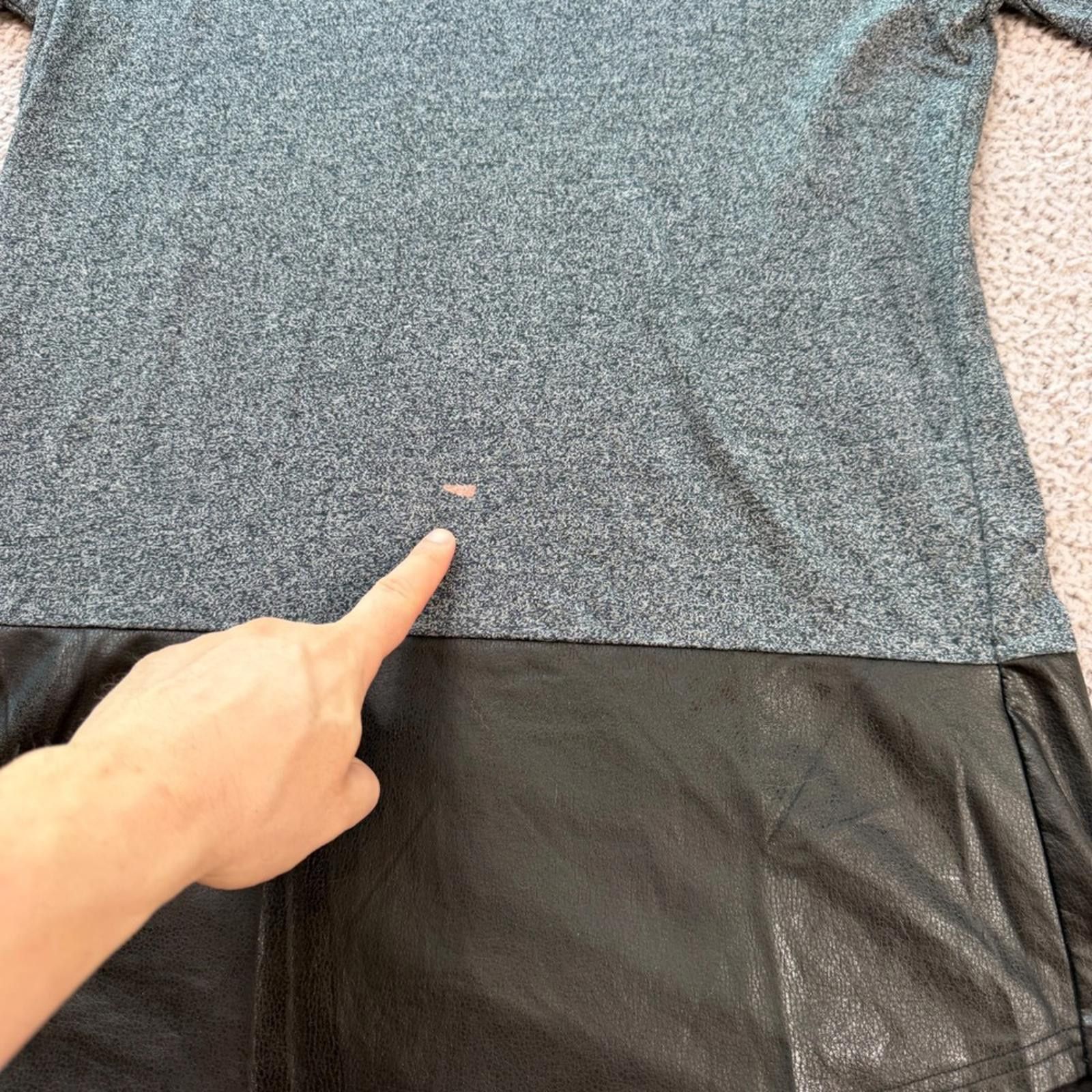 Topman Topman Mens S Longline T Shirt Grey Marled Black Topshop Size US S / EU 44-46 / 1 - 6 Thumbnail