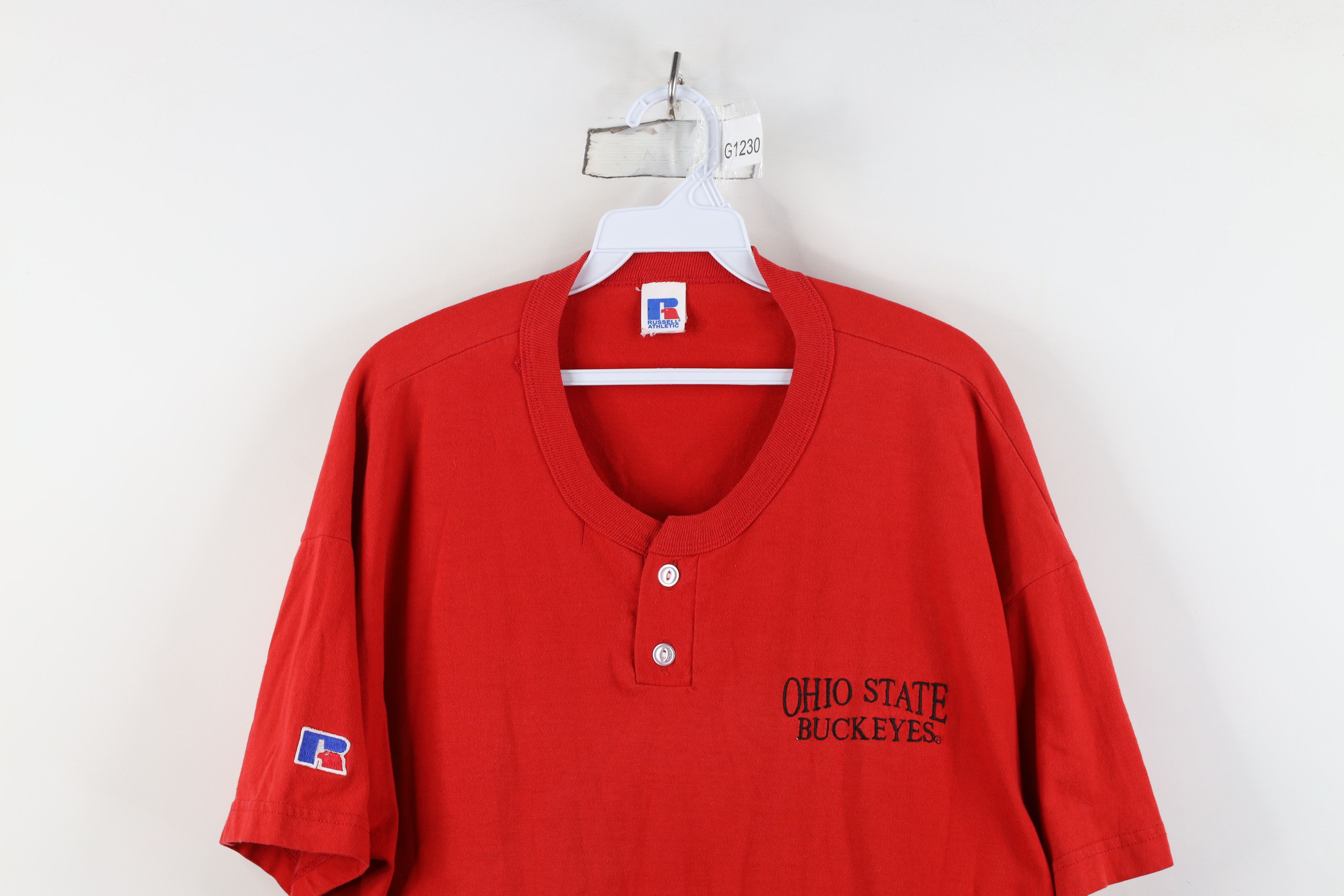 Russell Athletic Vintage 90s Russell Athletic University Henley T-Shirt USA Size US XL / EU 56 / 4 - 2 Thumbnail