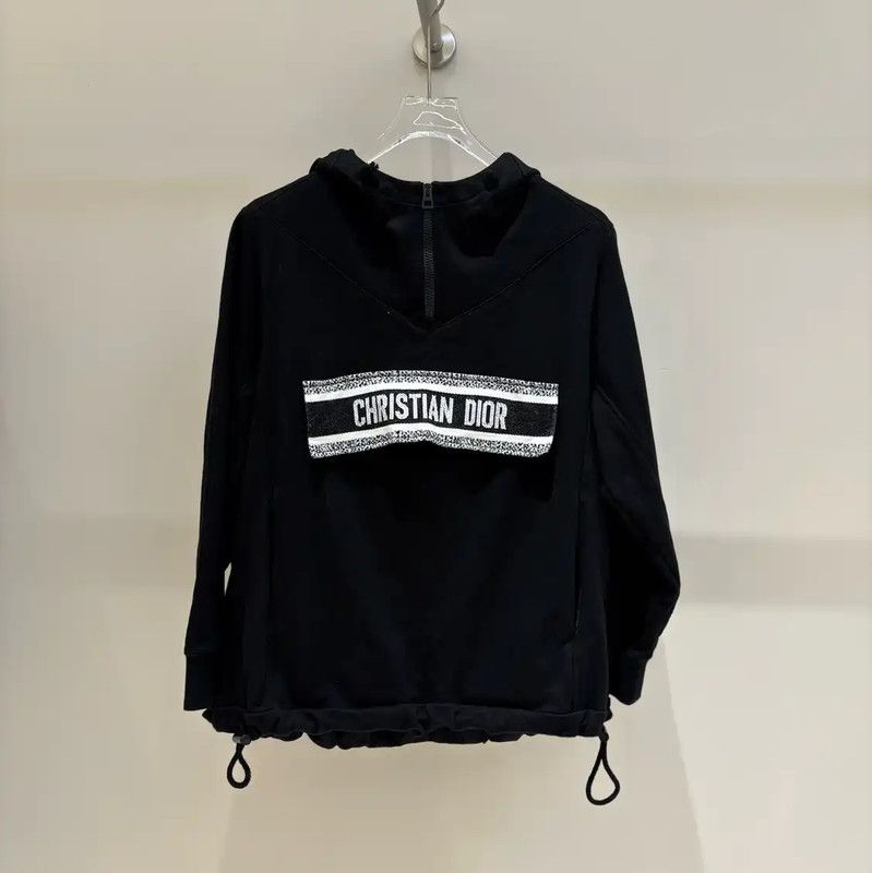 Dior Dior Black Cotton Women's Jacket 0089 Size S / US 4 / IT 40 - 1 Thumbnail