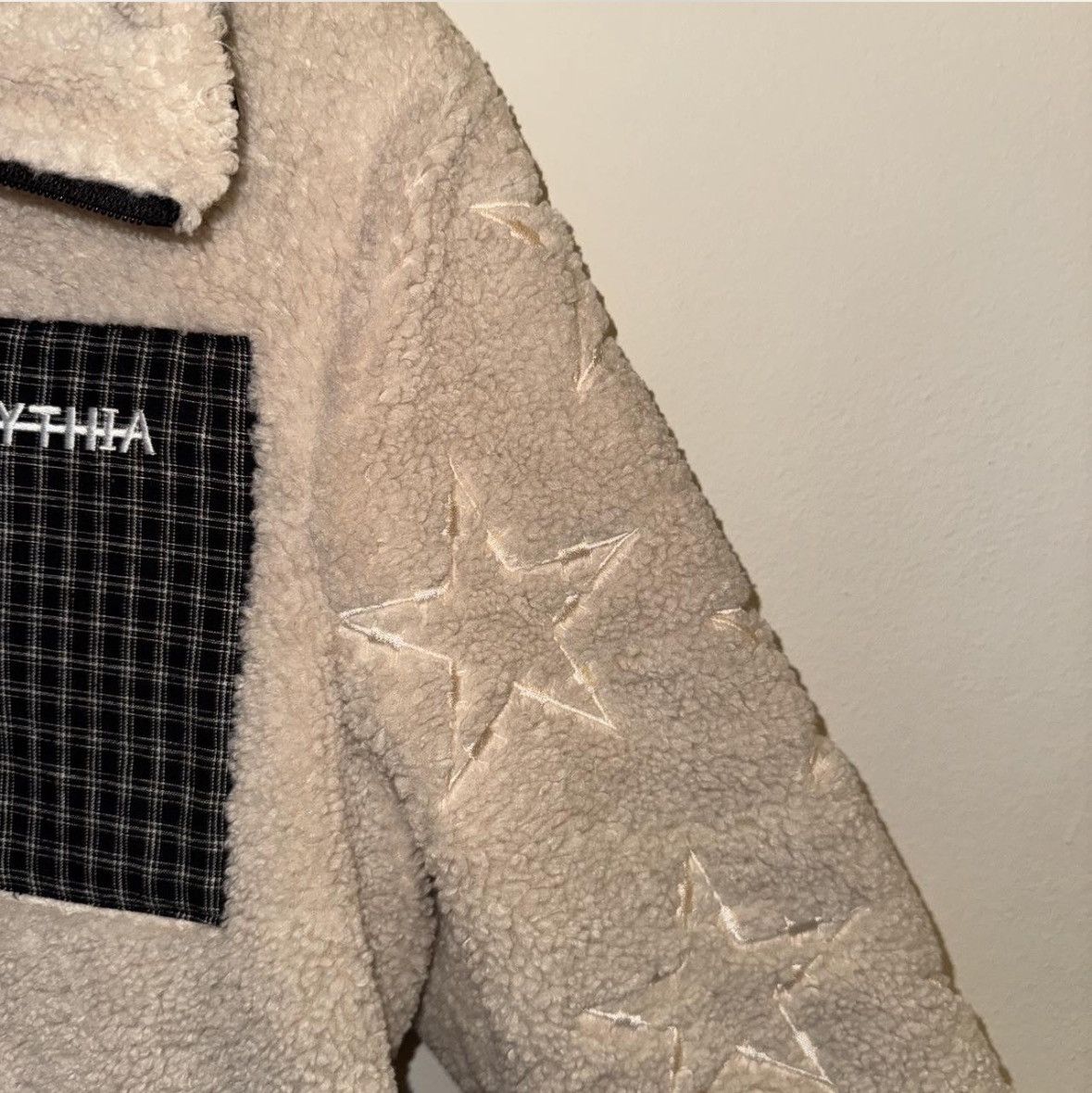 Pythia Pythia Cream Colored Fleece Jacket Size US L / EU 52-54 / 3 - 4 Thumbnail