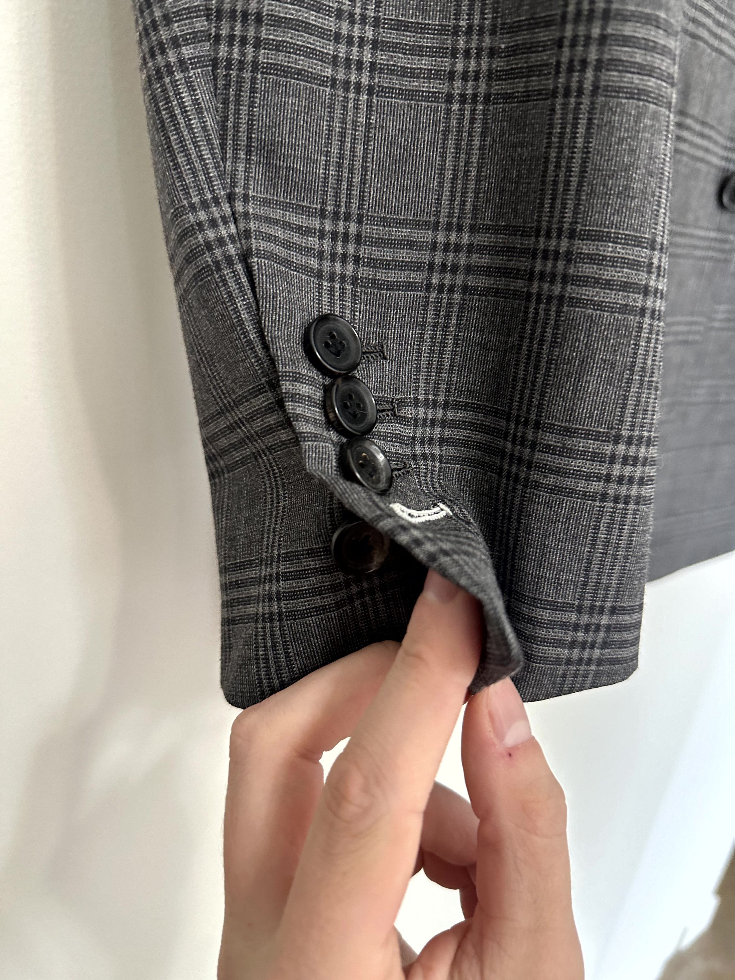 Other Bespoke Canvassed Check Blazer Size 38R - 2 Thumbnail