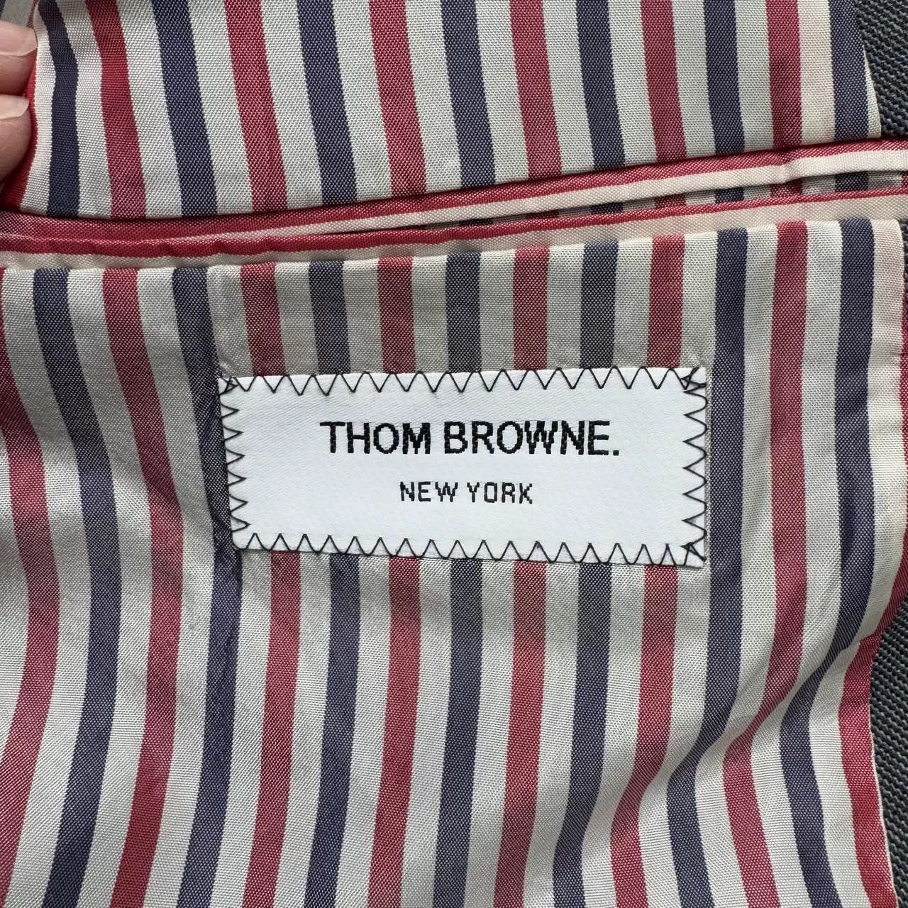 Thom Browne Thom Browne Striped Wool Suit Jacket. Size US L / EU 52-54 / 3 - 3 Thumbnail