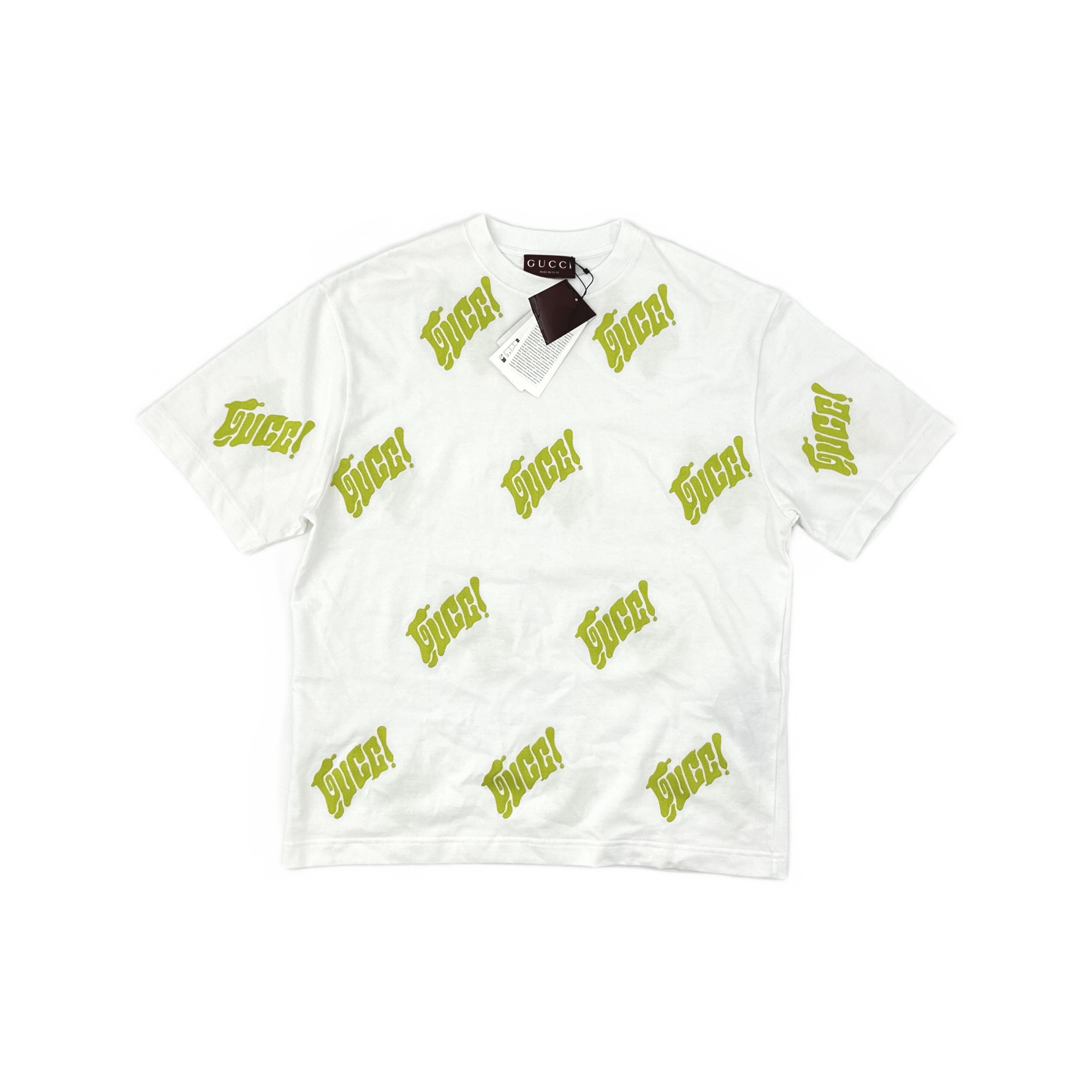 Gucci Gucci All-Over Logo T-Shirt Size S Size US S / EU 44-46 / 1 - 1 Thumbnail