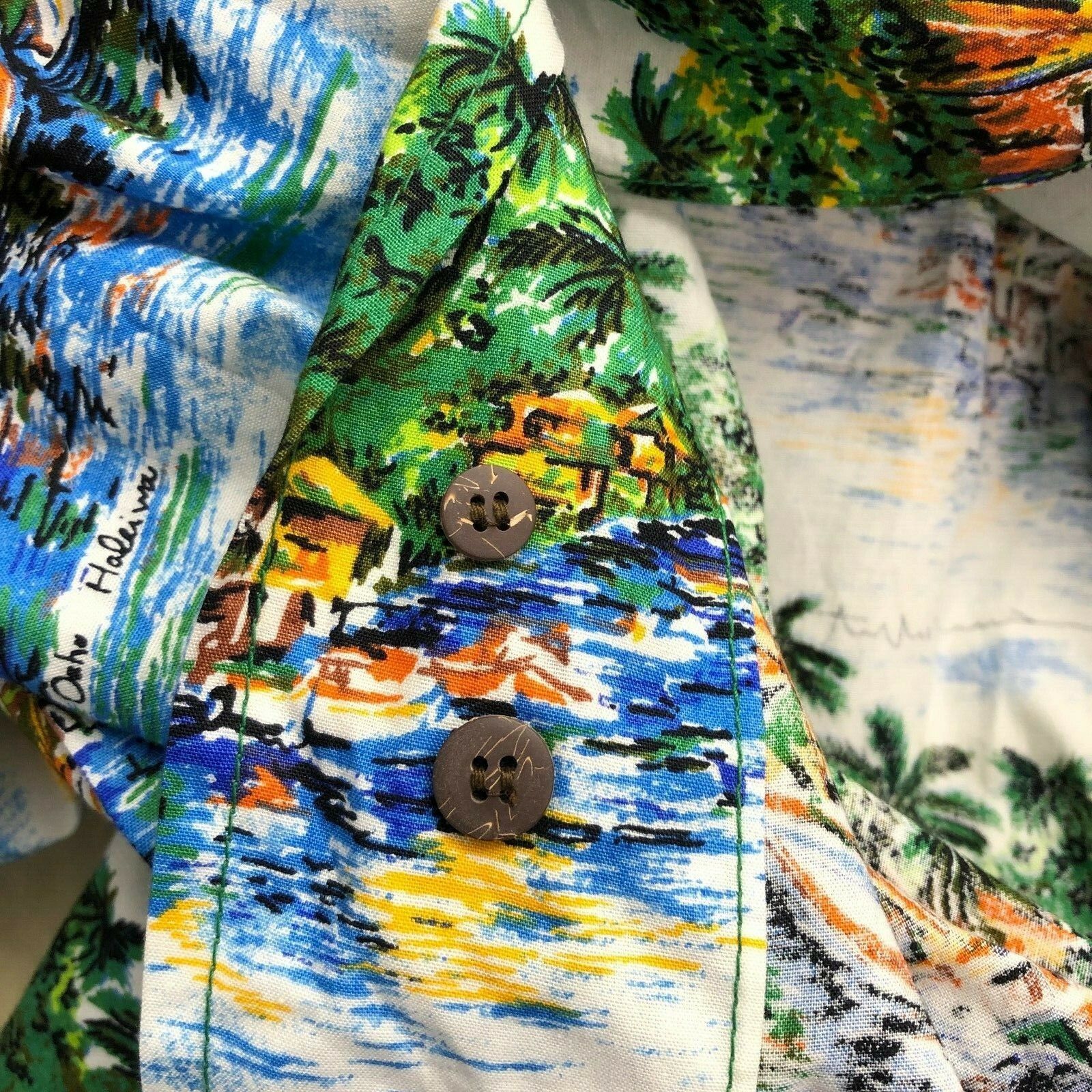 Other Guy Buffet Haleiwa Oahu Mens Hawaiian Shirt size XL 49x32 PJ Size US XL / EU 56 / 4 - 7 Thumbnail