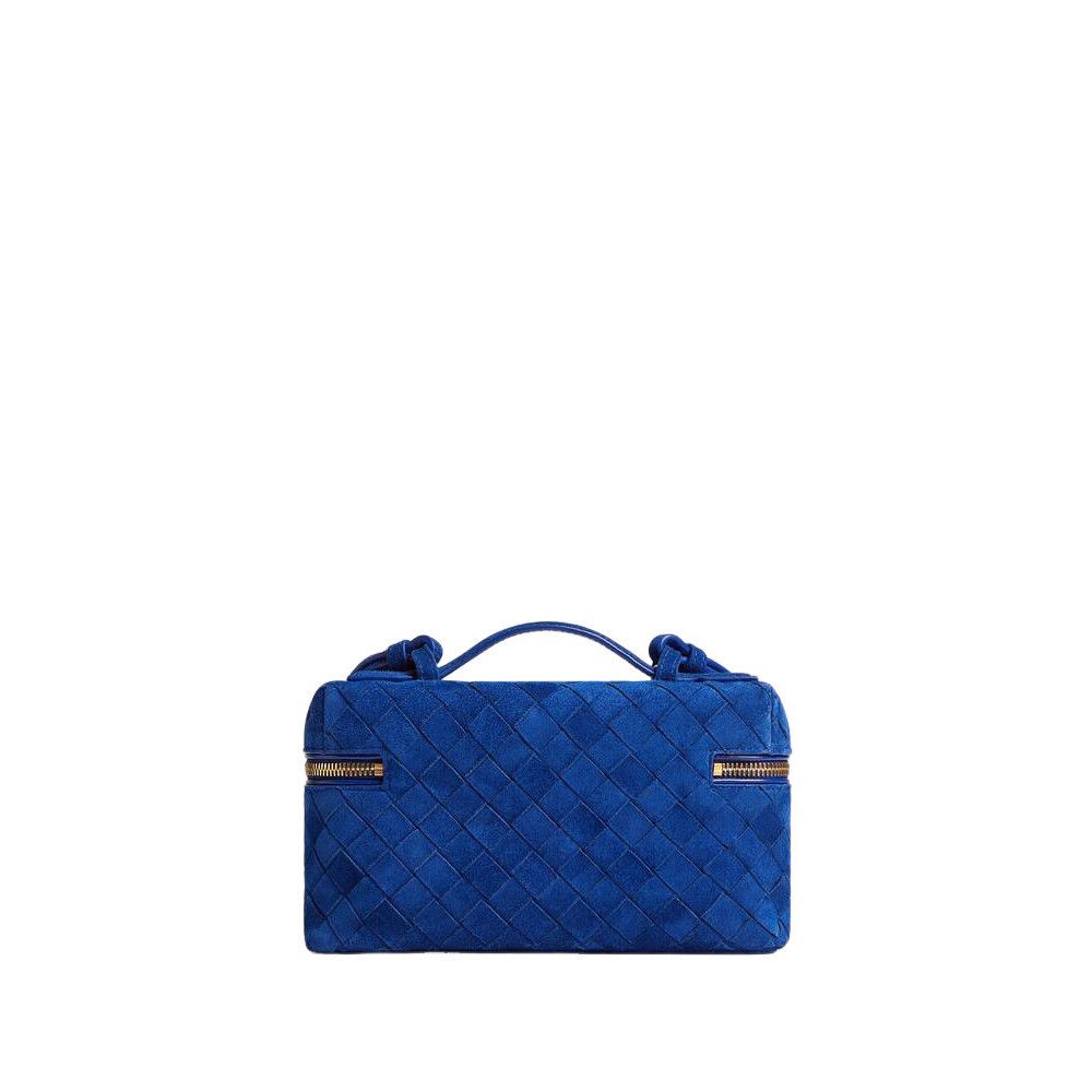 Bottega Veneta BOTTEGA VENETA Bang Bang $3200 Blue Royal Suede Vanity Case Size ONE SIZE - 4 Thumbnail