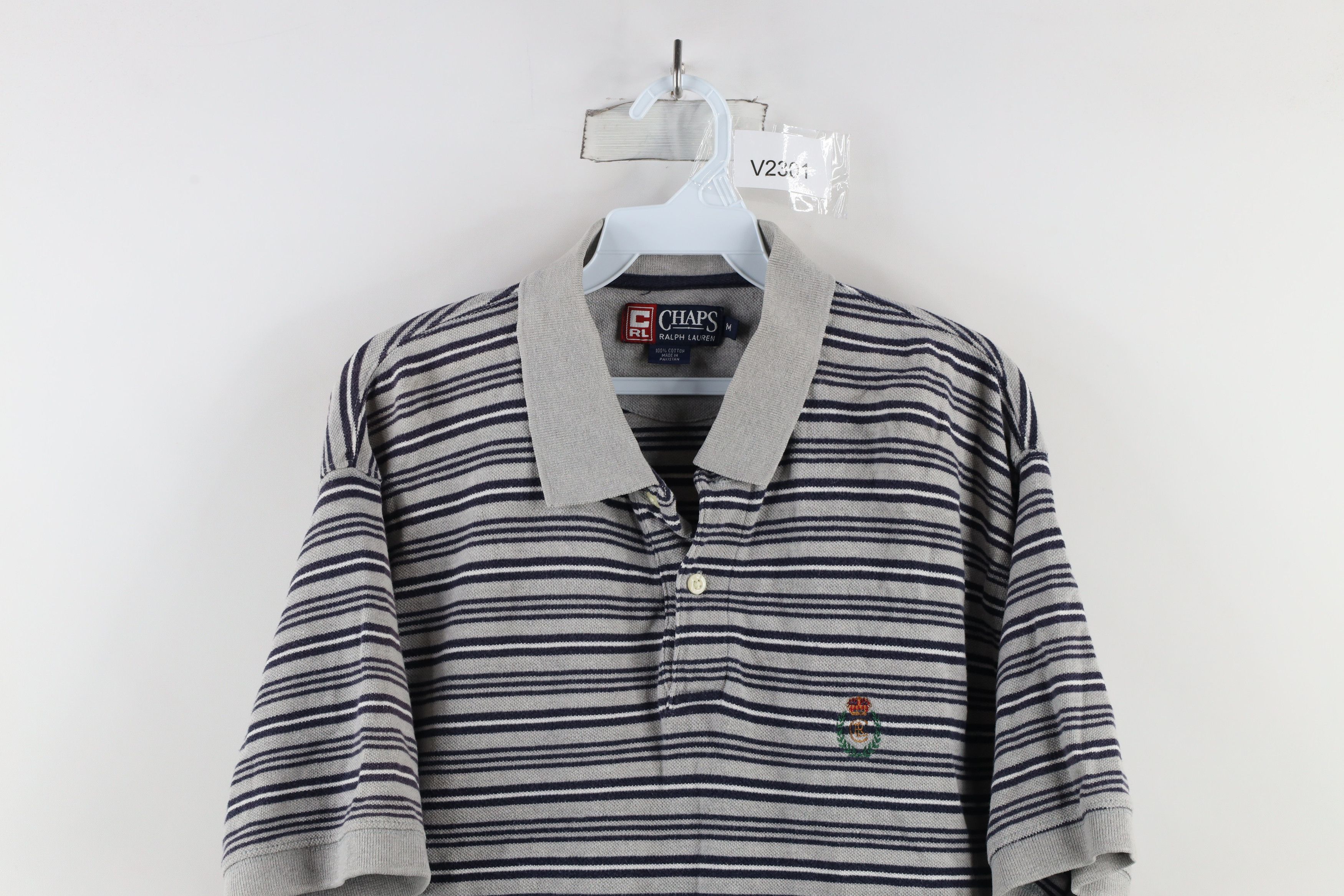 Ralph Lauren × Vintage Vintage 90s Chaps Ralph Lauren Collared Golf Polo Shirt Size US M / EU 48-50 / 2 - 2 Thumbnail