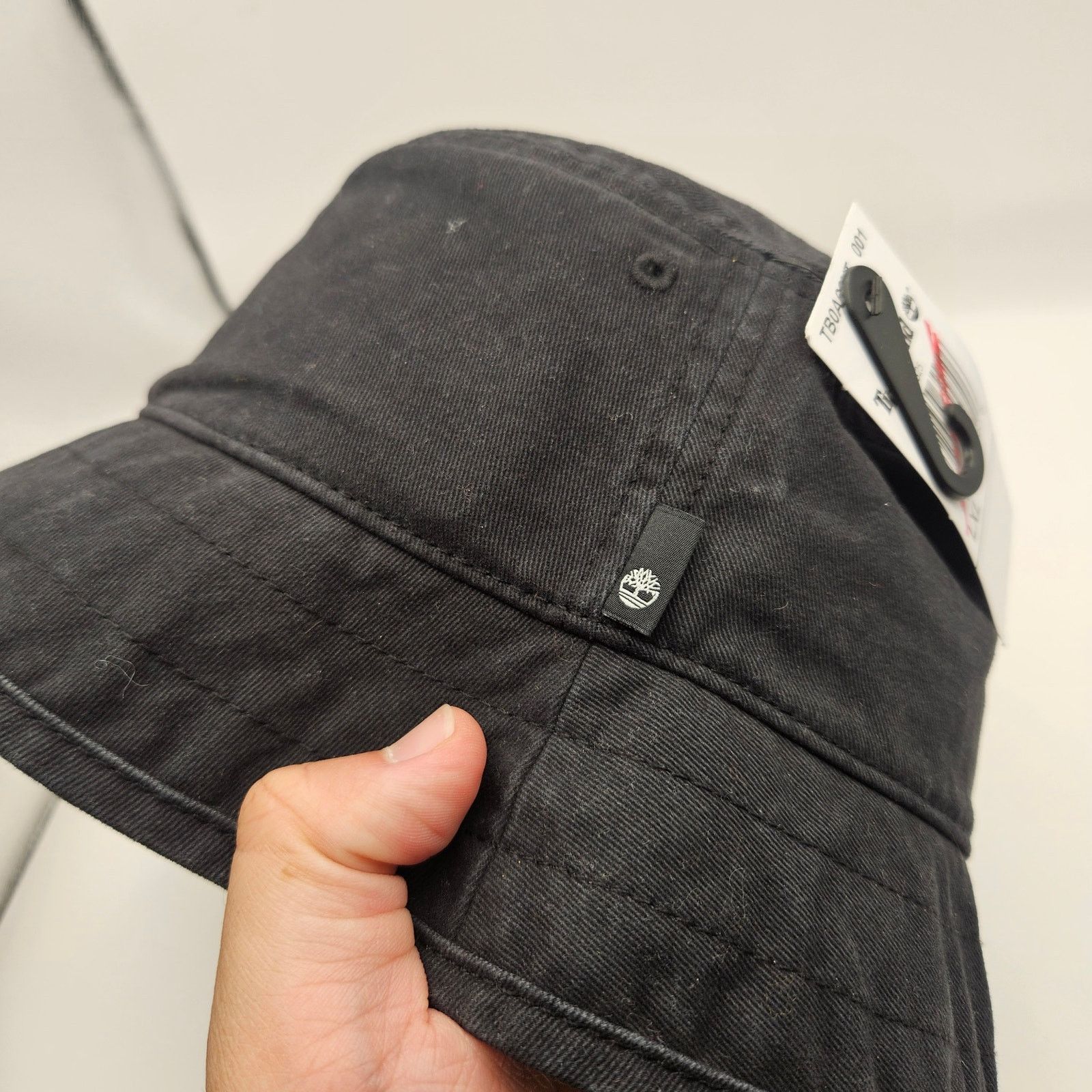 Timberland TIMBERLAND UNISEX L/XL FISHERMAN HAT BLACK SMALL LOGO NWT Size ONE SIZE - 3 Thumbnail