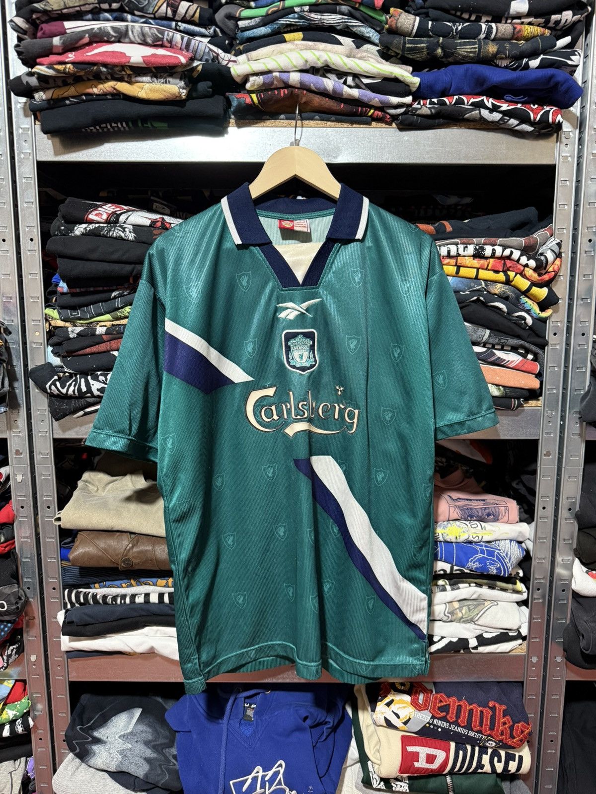 Reebok Reebok Liverpool 1999 2000 2001 Away Soccer Jersey BOOTLEG Size US XL / EU 56 / 4 - 1 Thumbnail
