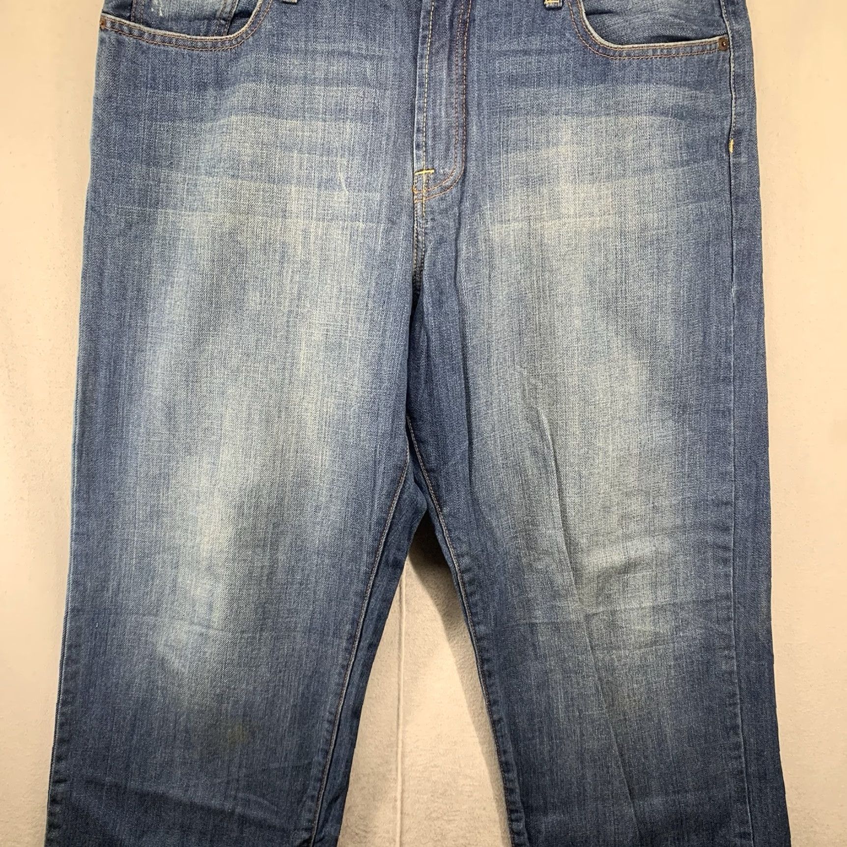 Lucky Brand VINTAGE Lucky Brand Men's Jeans 38x29 Straight Leg Cotton Medium Wash 90s Preppy Size US 38 / EU 54 - 7 Thumbnail