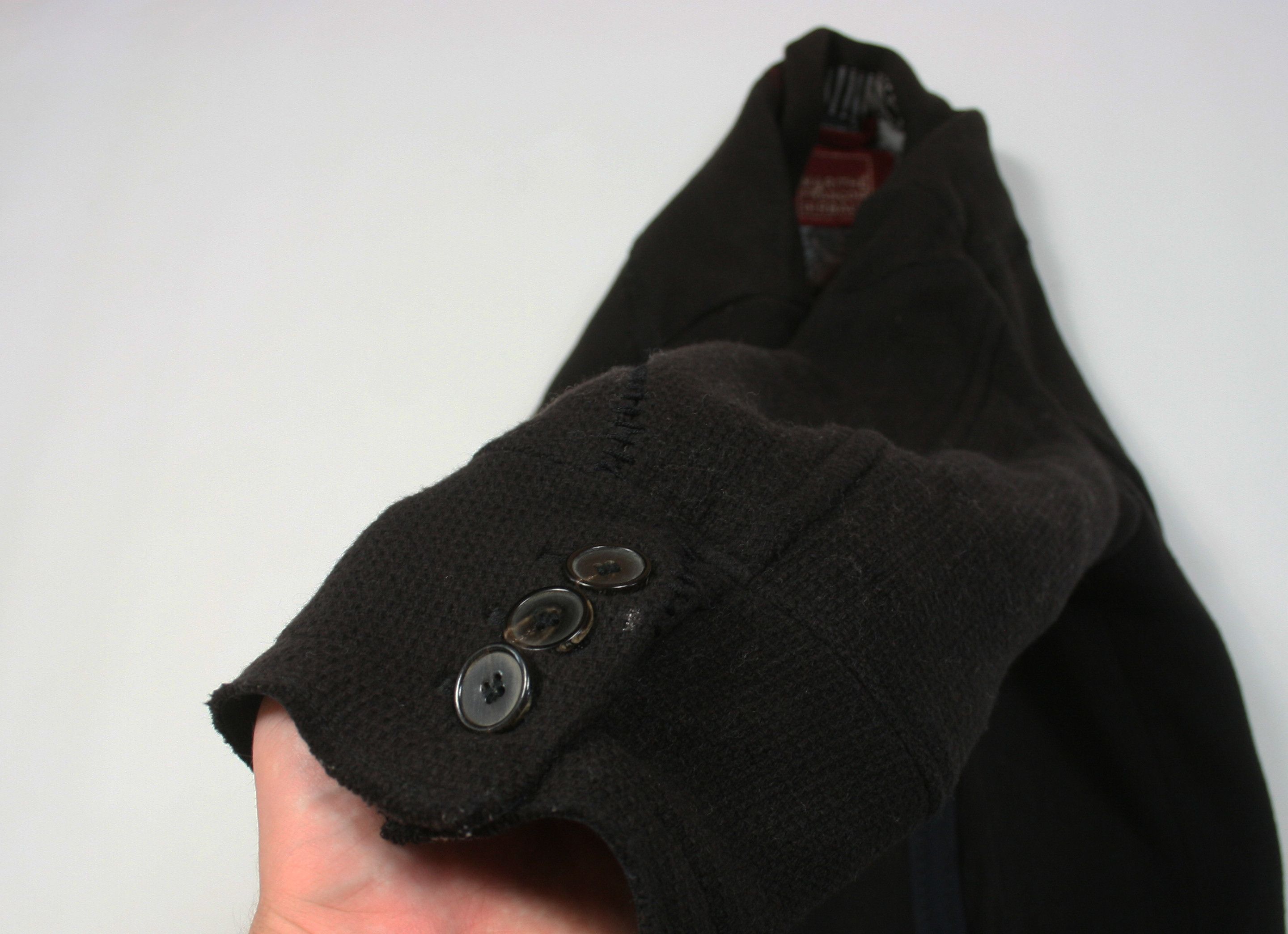 Marithe + Francois Girbaud 00S Wool Double Breasted Overcoat Vintage Size US L / EU 52-54 / 3 - 9 Thumbnail