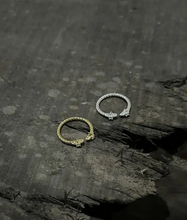 Jewelry Adjustable Star Accent Rings, Minimalist Jewelry Size ONE SIZE - 5 Thumbnail