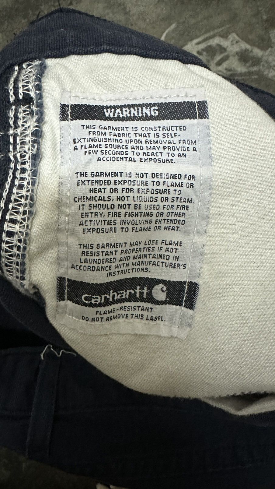 Carhartt Wip CARHARTT FIRE RESISTANT WORKWEAR CARPENTER PANTS Size US 31 - 5 Thumbnail