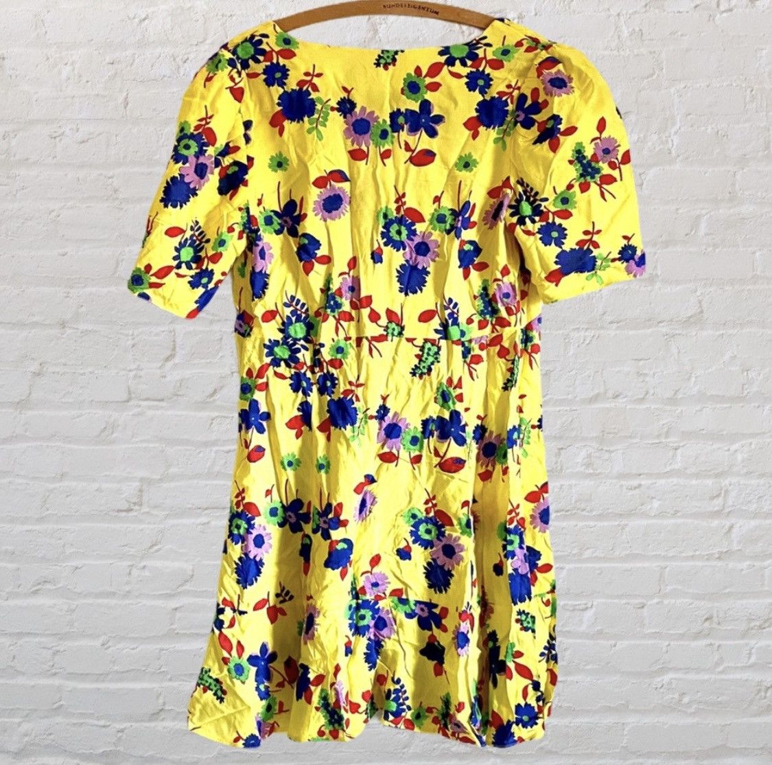 Asos ASOS FLORAL PRINT RUCHED FRONT ZIP UP MINI DRESS Size M / US 6-8 / IT 42-44 - 8 Thumbnail