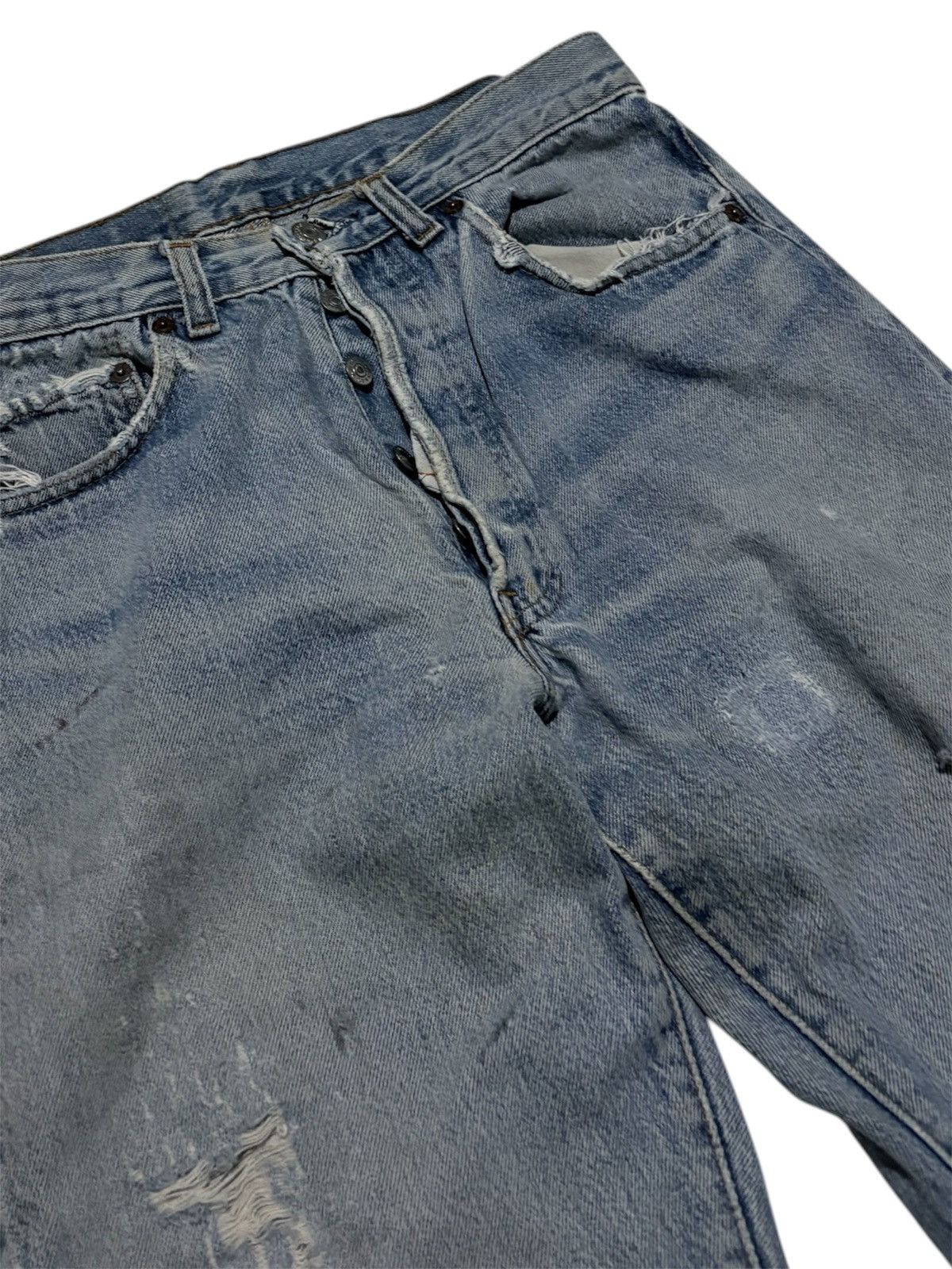 Levi's Vintage 1983 Levis 501 Distressed Denim Size US 30 / EU 46 - 7 Thumbnail