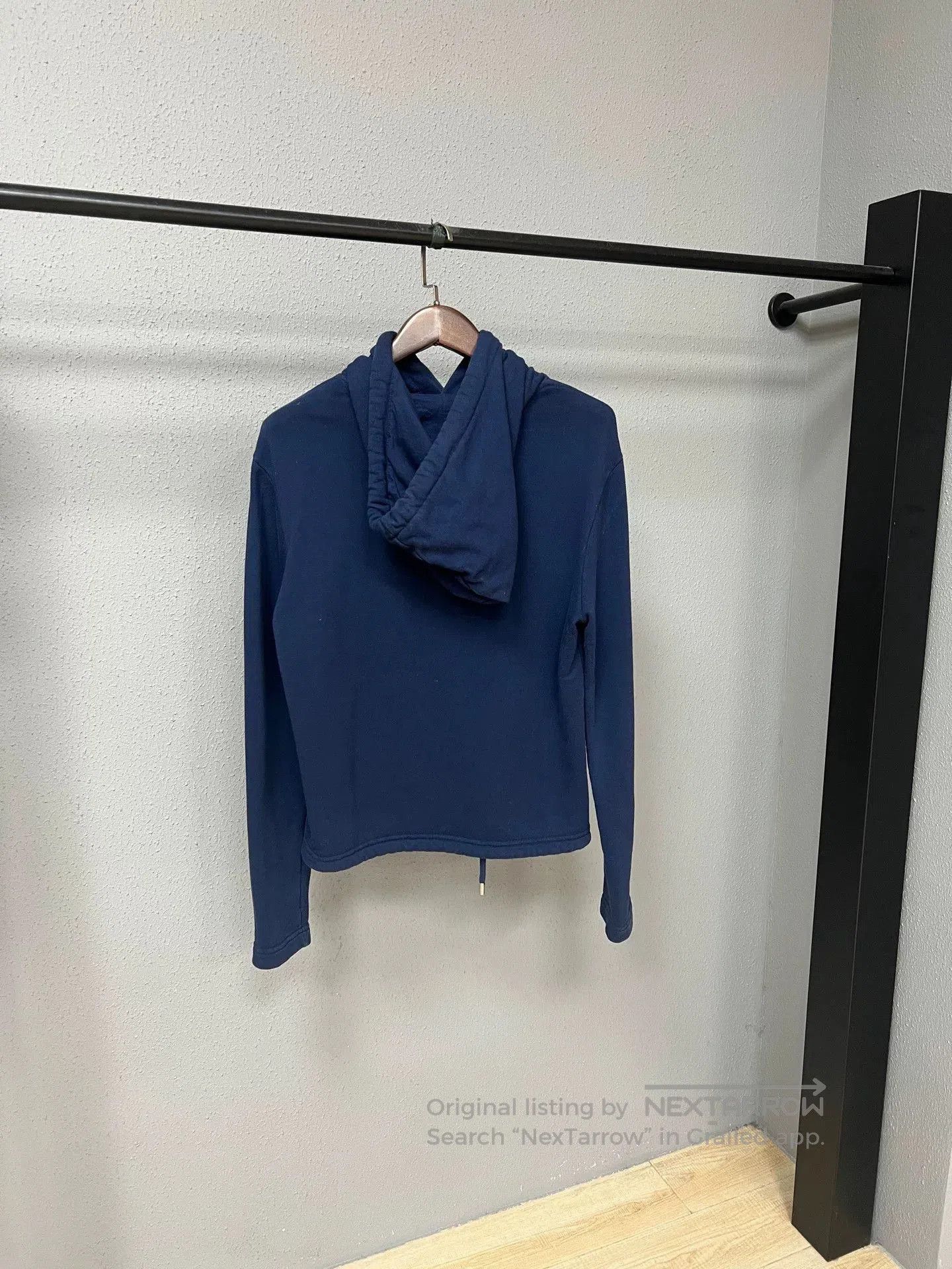 Lanvin lanvin long sleeve hooded sweatshirt in navy. Size US XS / EU 42 / 0 - 2 Thumbnail