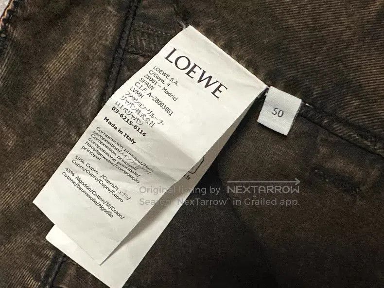 Loewe Loewe Loose-fit tapered pants with zip pockets, adjustable Size US 34 / EU 50 - 7 Thumbnail