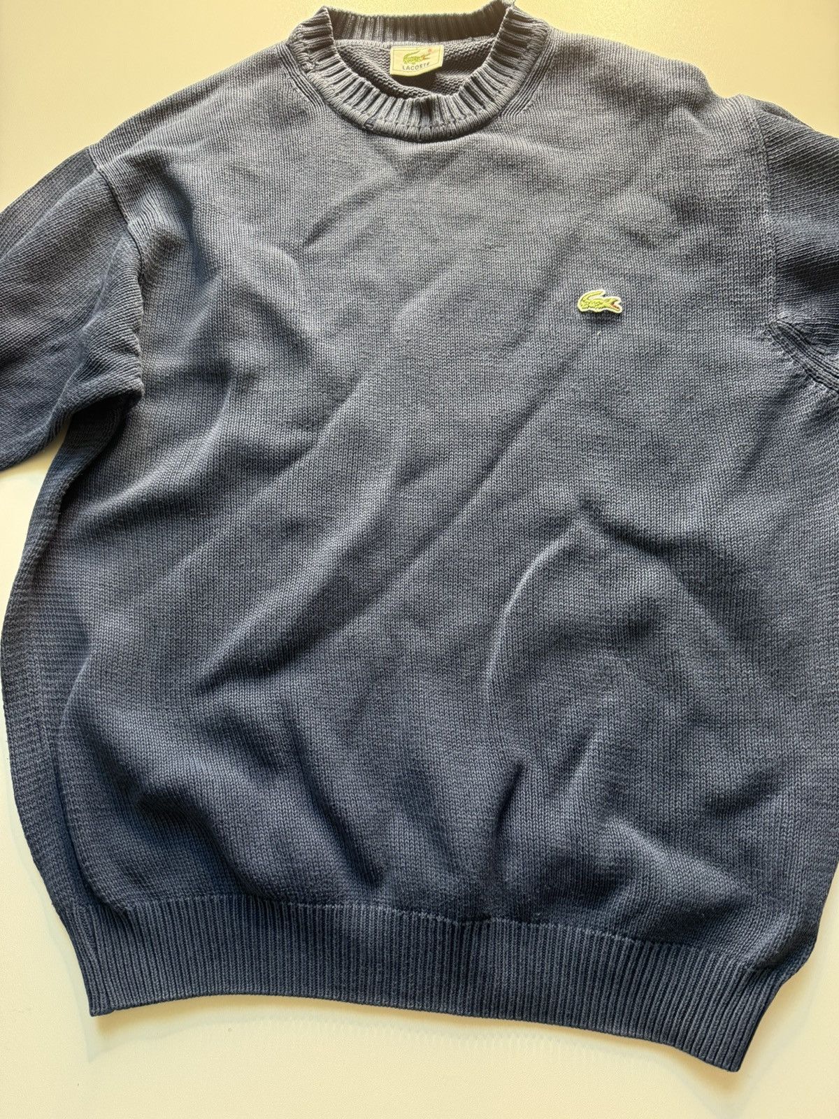 Lacoste × Vintage LACOSTE NAVY BLUE SWEATER SIZE XL COZY FIT MINIMAL LOGO Size US XL / EU 56 / 4 - 5 Thumbnail