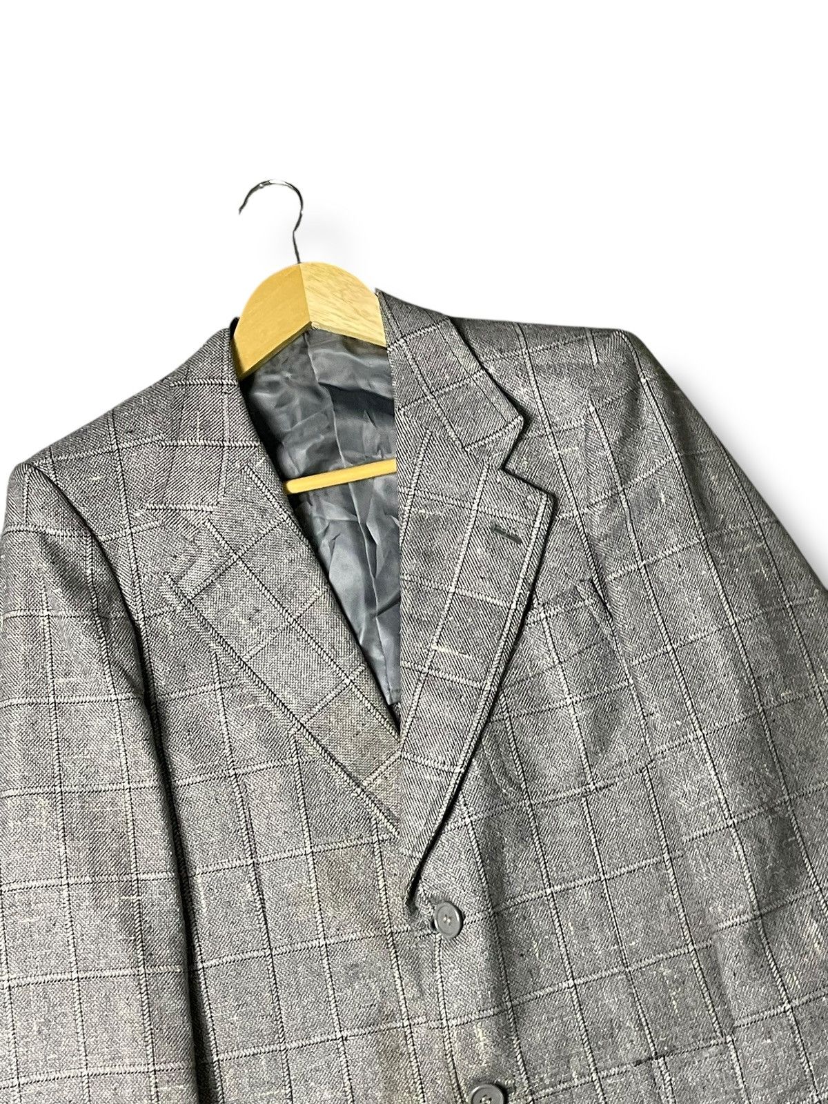 Japanese Brand × Vintage Vintage D’Urban Checked Light Blazer (65) Size US XXS / EU 40 - 2 Thumbnail