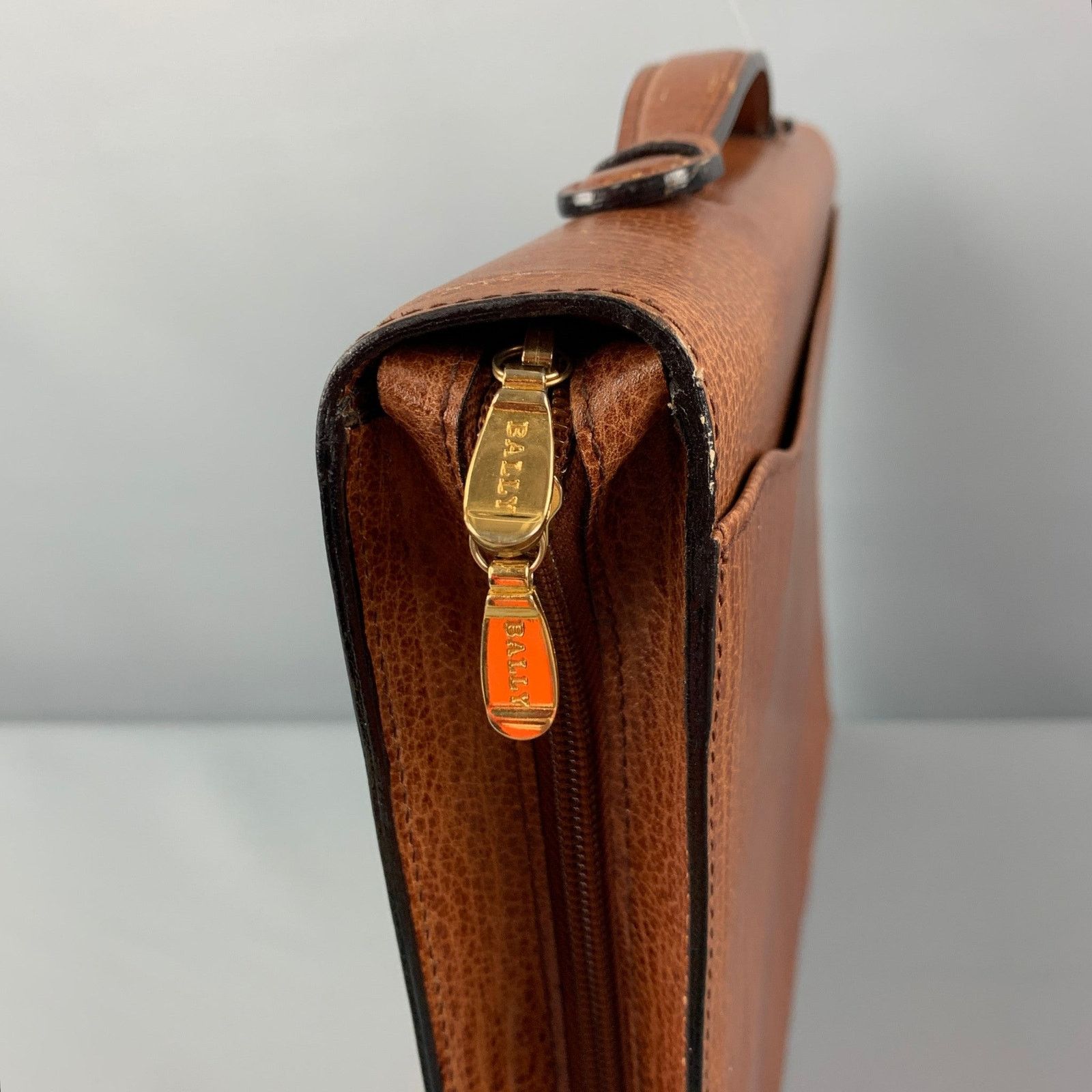 Bally BALLY Cognac Leather 3 Ring Binder Size ONE SIZE - 5 Thumbnail