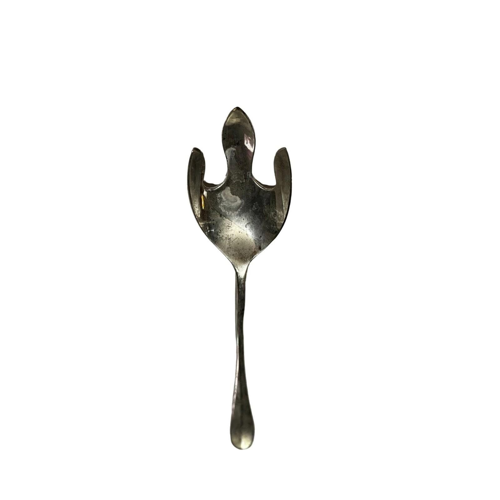 Unknown London Vintage Silver toned Salad Spoon Spork Metal Elegance Size ONE SIZE - 3 Thumbnail