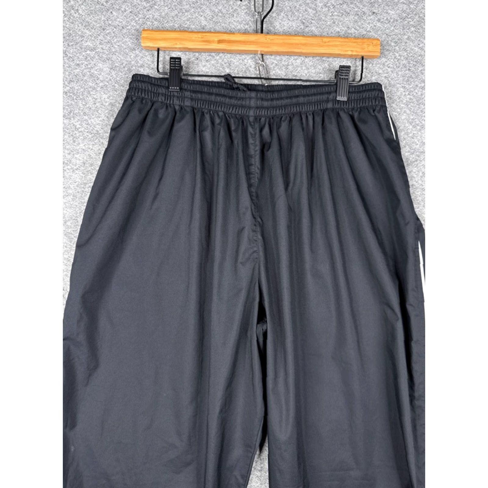 VINTAGE Nike Golf Pants Mens XL Black Clima-Fit Windbreaker Track Athletic Lined Baggy