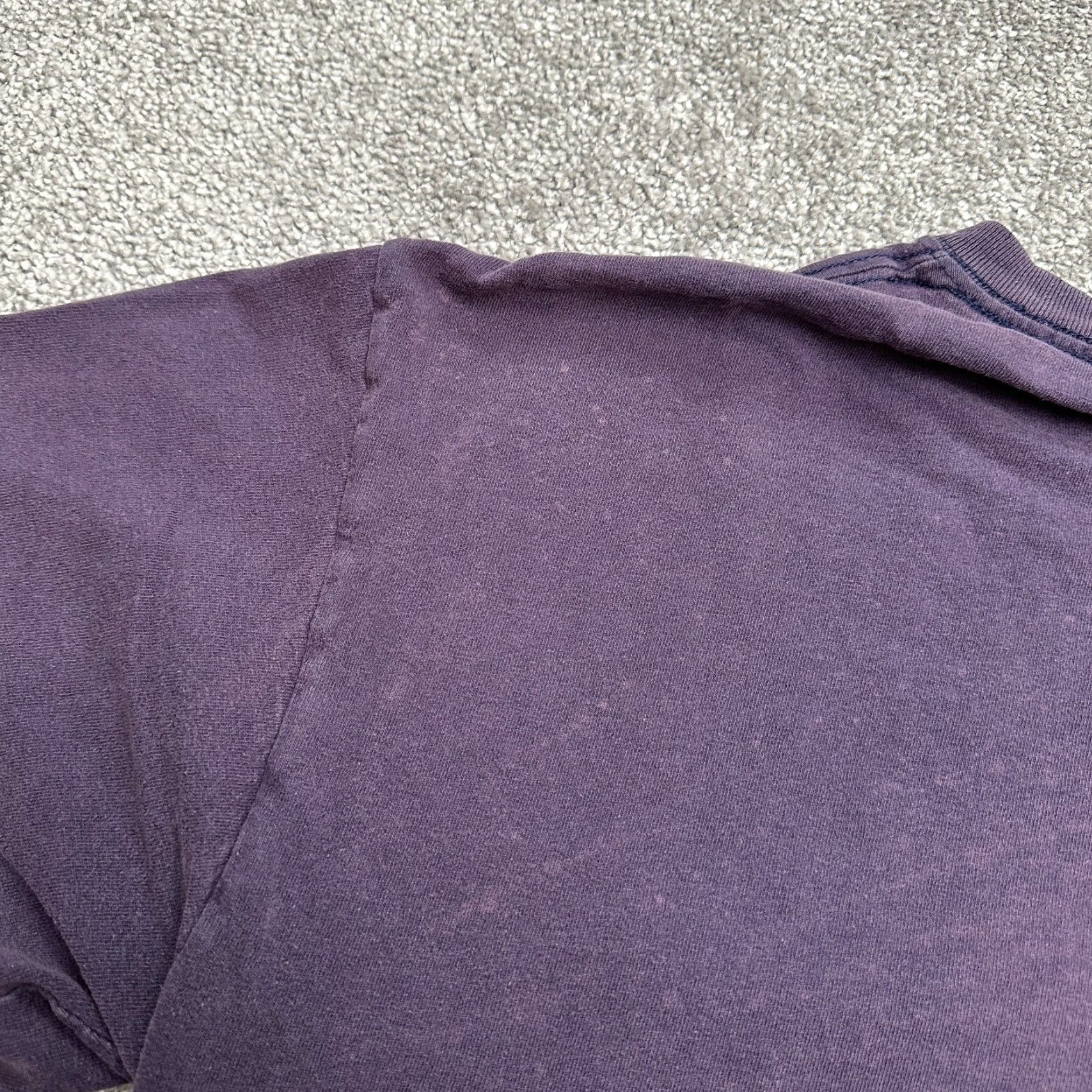 Fruit Of The Loom Fruit of the Loom Basic Tee Shirt Adult Large Purple Cotton Logo Classic Mens Size US L / EU 52-54 / 3 - 6 Thumbnail