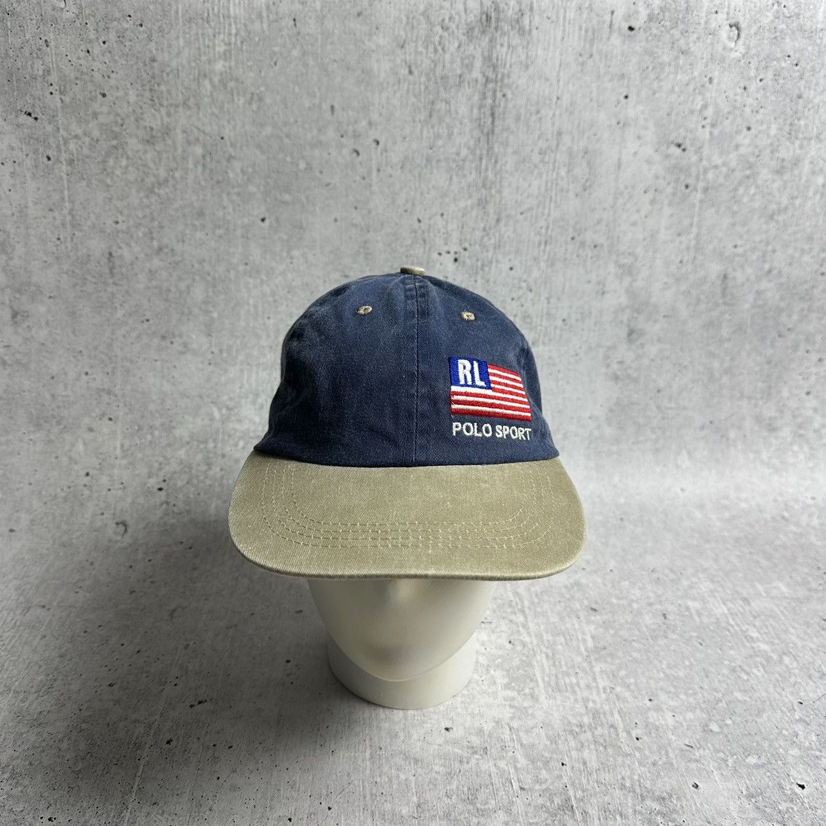 Polo Ralph Lauren × Vintage Polo Sport Ralph Lauren Vintage Cap 90s Size ONE SIZE - 2 Thumbnail