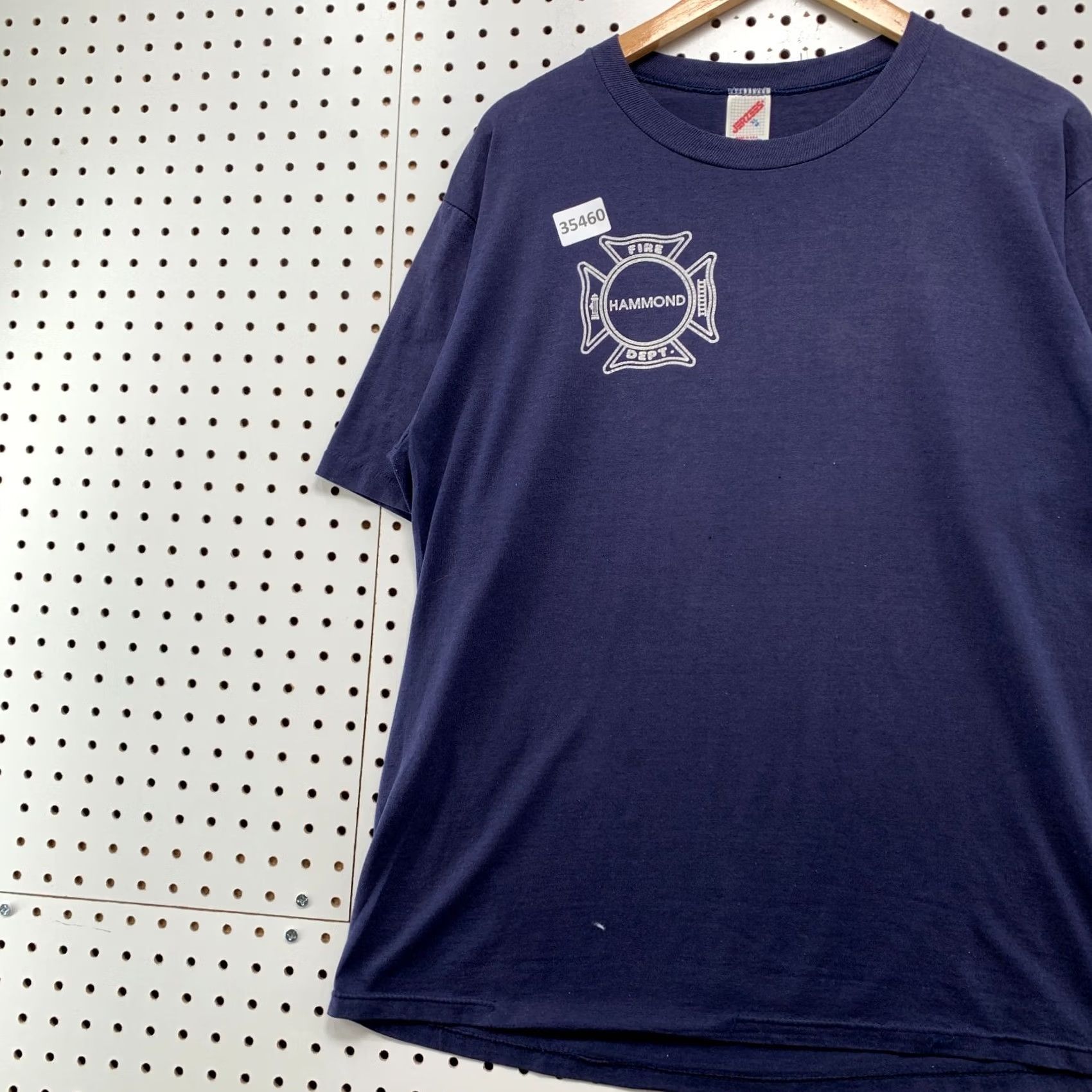 Jerzees VINTAGE Hammond Fire Department Shirt Mens XL Blue 90s Single Stitch USA T-Shirt Size US L / EU 52-54 / 3 - 3 Thumbnail
