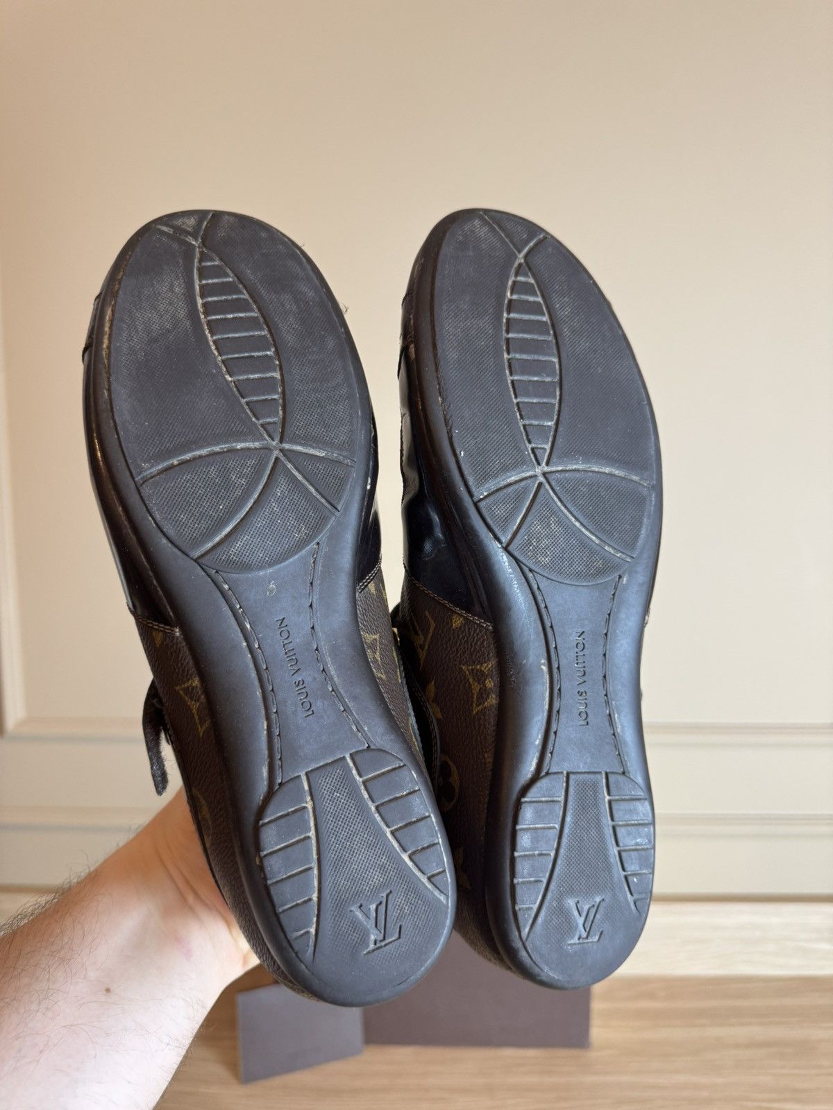 Louis Vuitton Louis Vuitton Sneakers Shoes Trainers Monogram Leather Brown Size US 7.5 / IT 37.5 - 6 Thumbnail