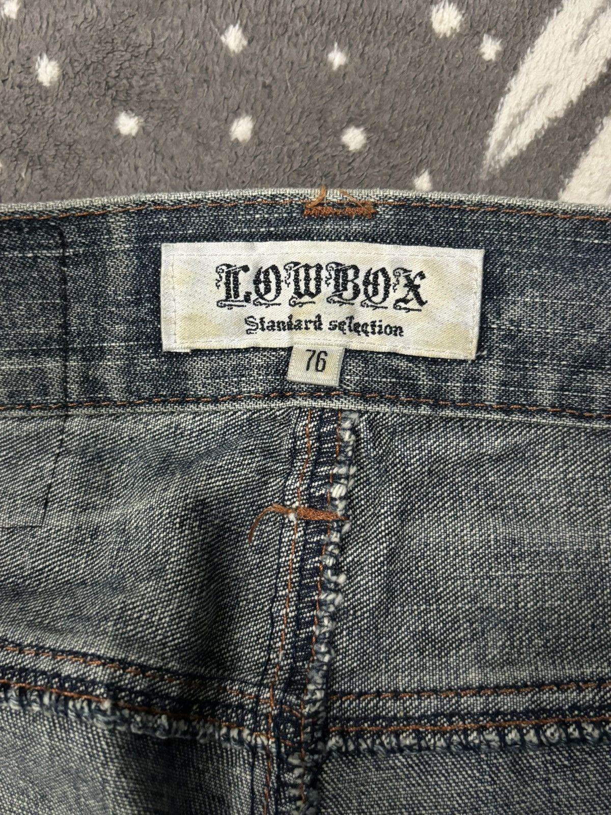 14th Addiction Vintage Lowbox Whiskers Mud Wash Distressed Grunge Jeans Size US 30 / EU 46 - 17 Thumbnail