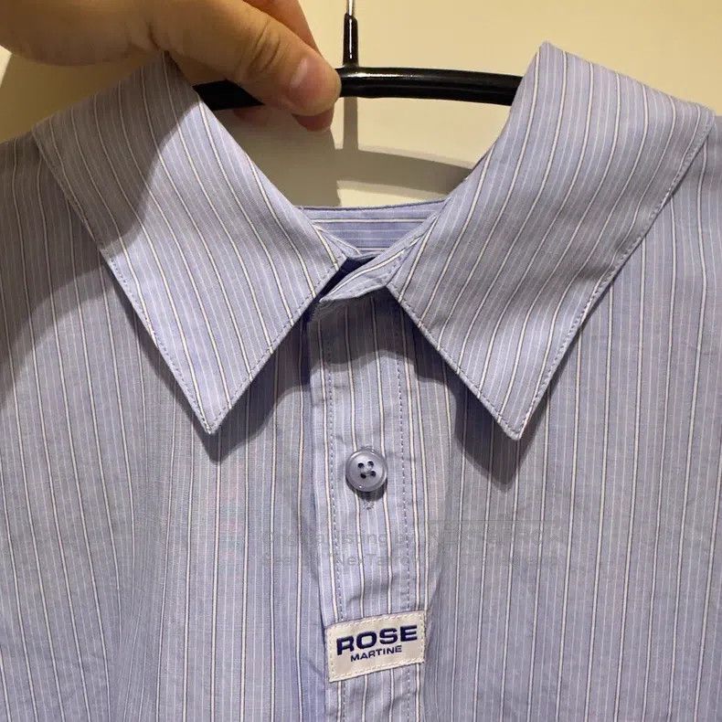 Martine Rose Martine Rose Blue striped shirt Size US S / EU 44-46 / 1 - 3 Thumbnail